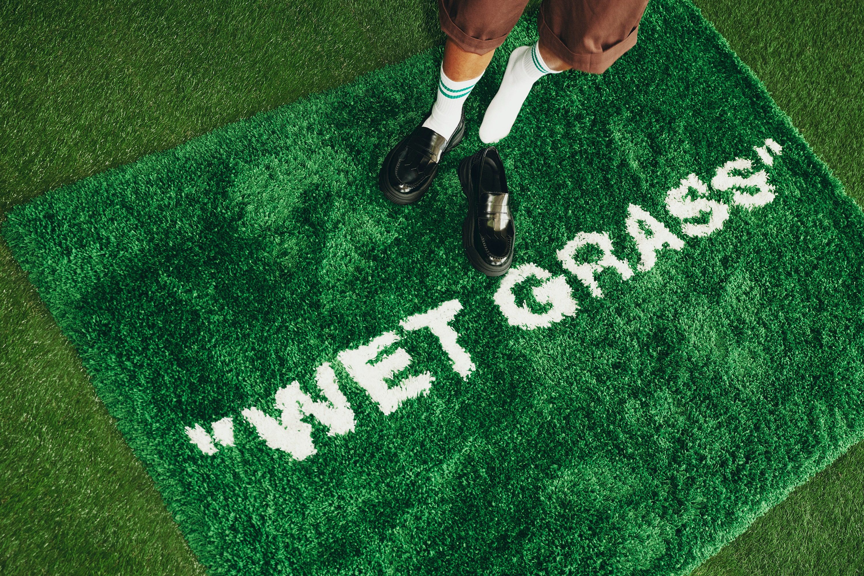 Ikea × Virgil Abloh Virgil Abloh x IKEA MARKERAD "WET GRASS" Rug carpet Size ONE SIZE - 5 Thumbnail