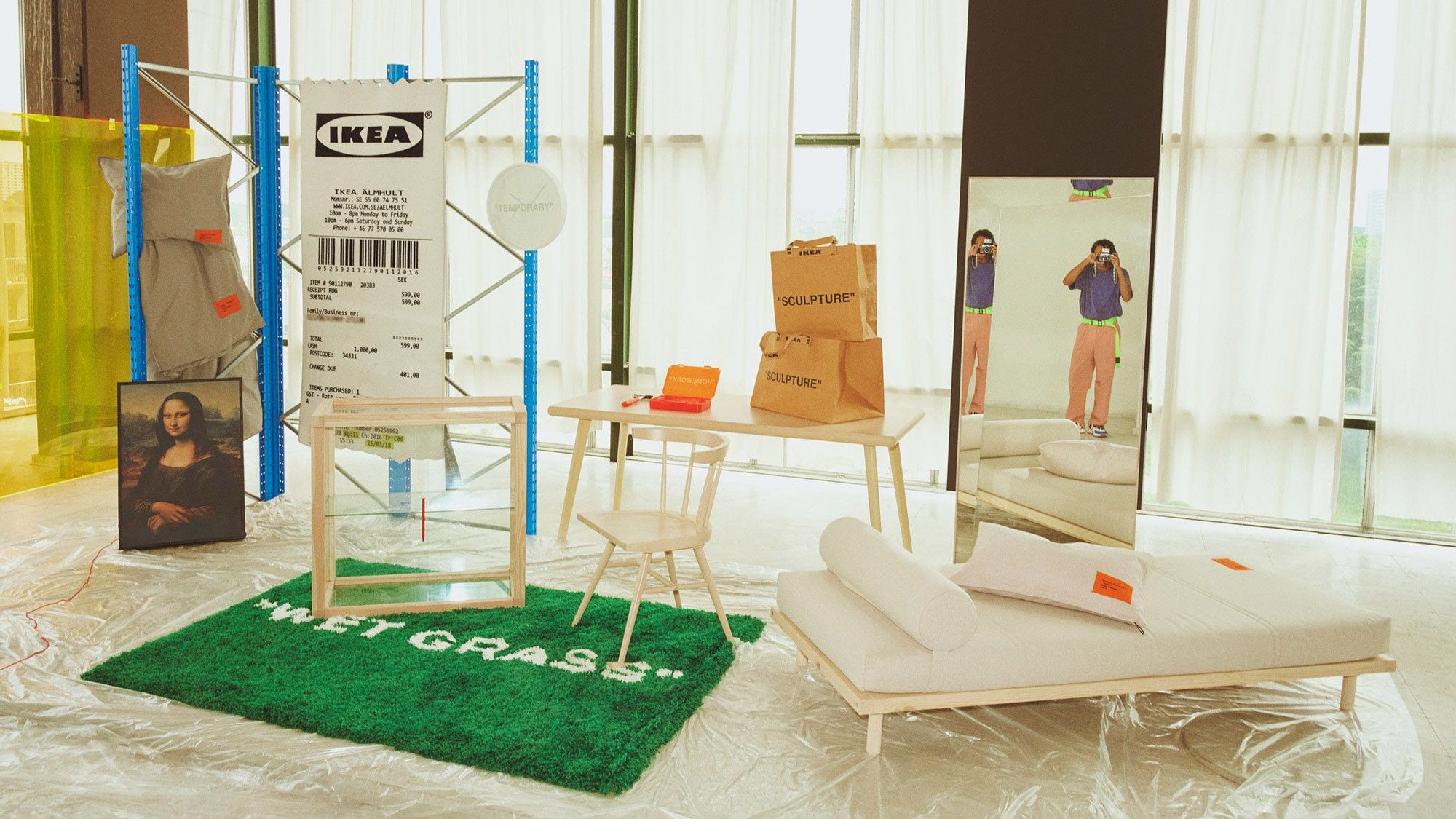 Ikea × Virgil Abloh Virgil Abloh x IKEA MARKERAD "WET GRASS" Rug carpet Size ONE SIZE - 3 Thumbnail