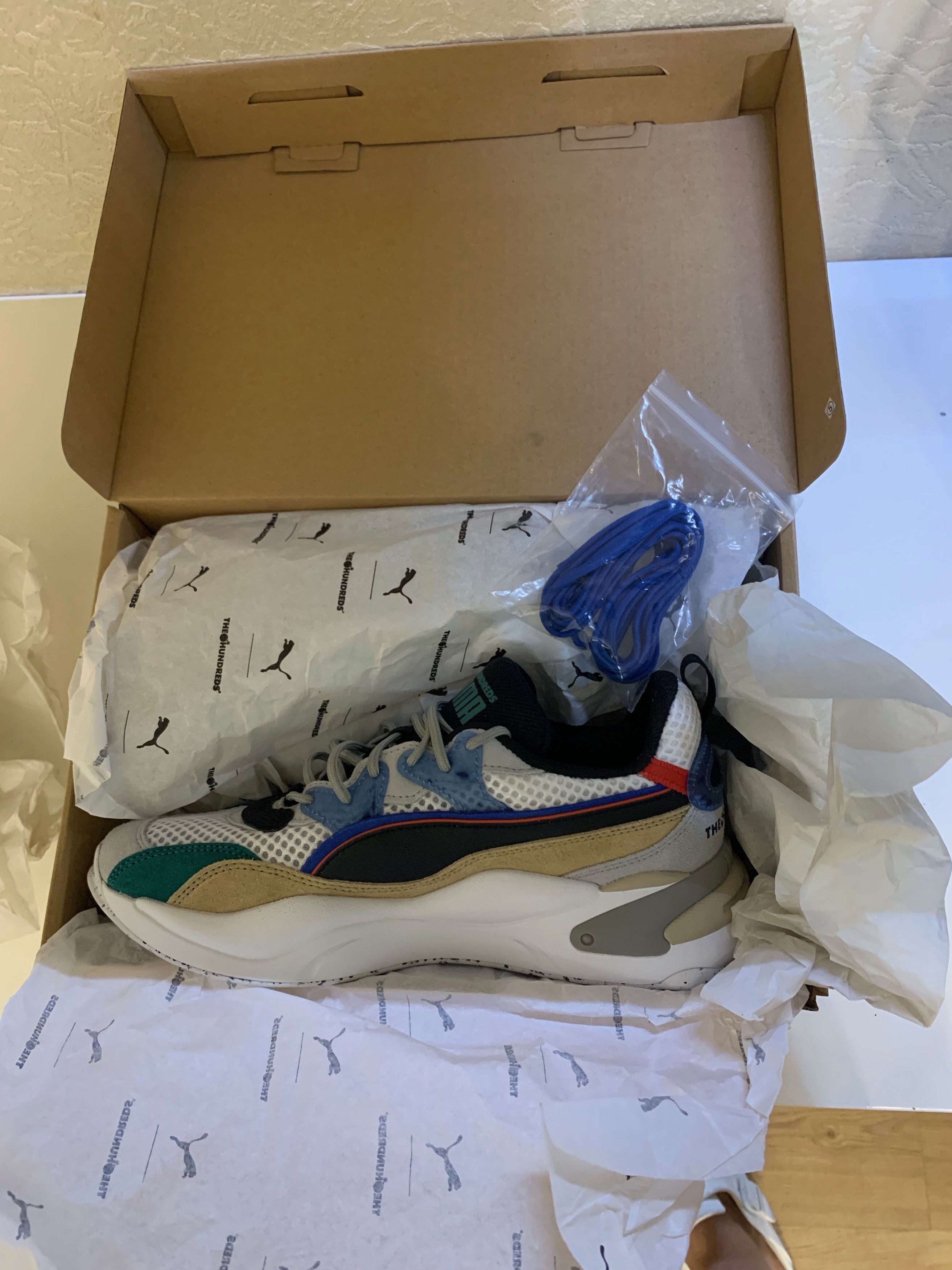 Puma × The Hundreds Puma Men x The Hundreds RS-2K HF White Asparagus Black Size US 9 / EU 42 - 5 Thumbnail