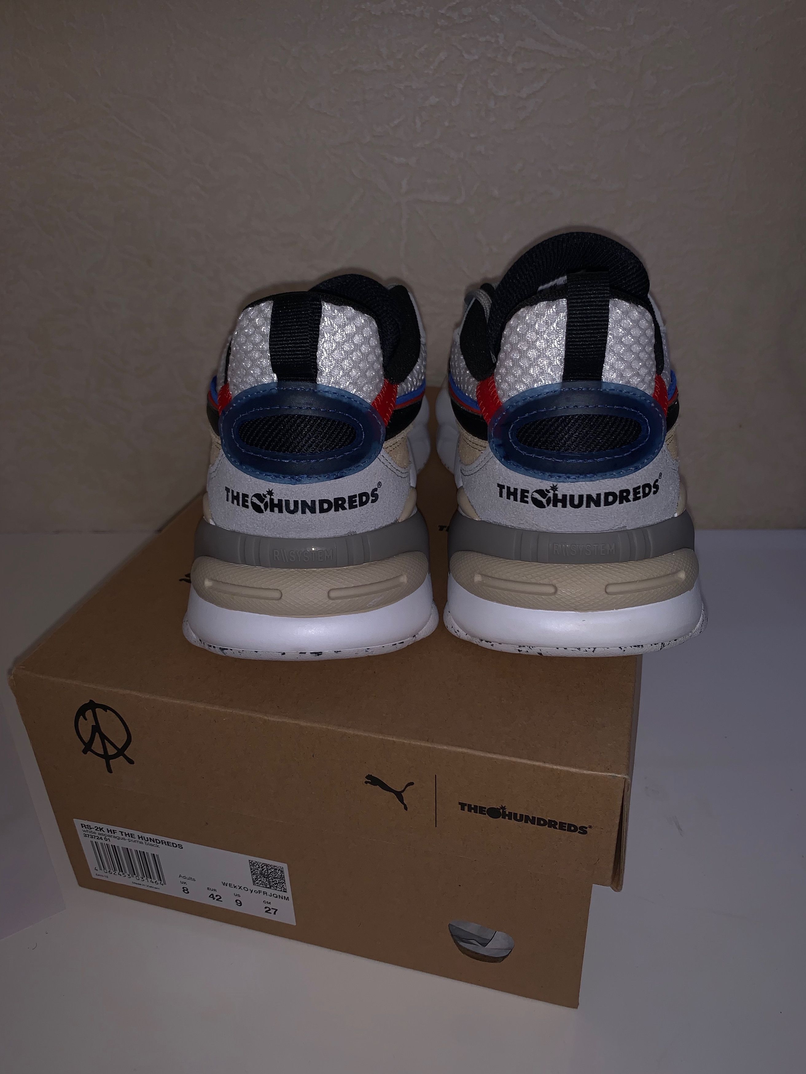 Puma × The Hundreds Puma Men x The Hundreds RS-2K HF White Asparagus Black Size US 9 / EU 42 - 9 Thumbnail