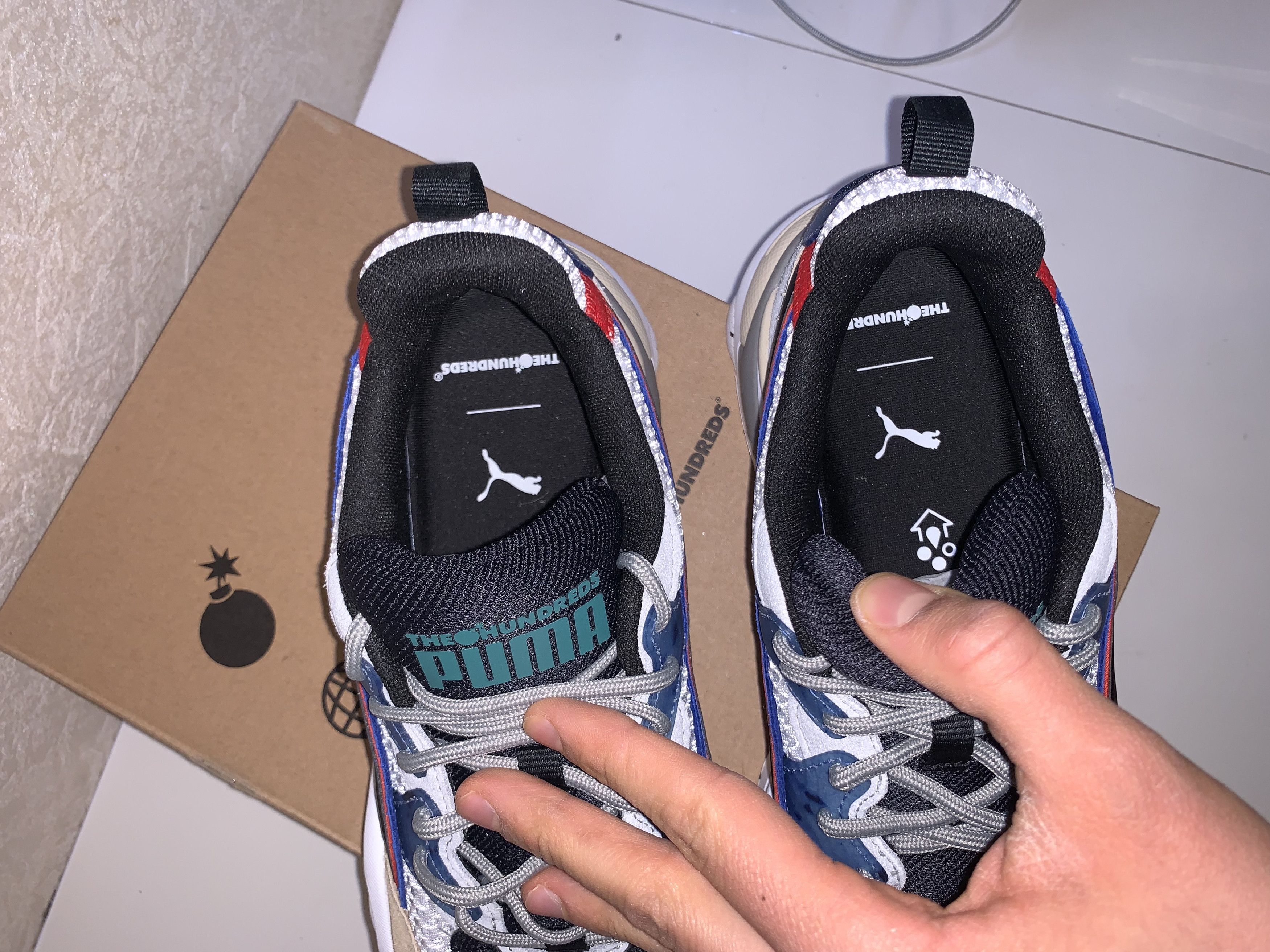 Puma × The Hundreds Puma Men x The Hundreds RS-2K HF White Asparagus Black Size US 9 / EU 42 - 8 Thumbnail