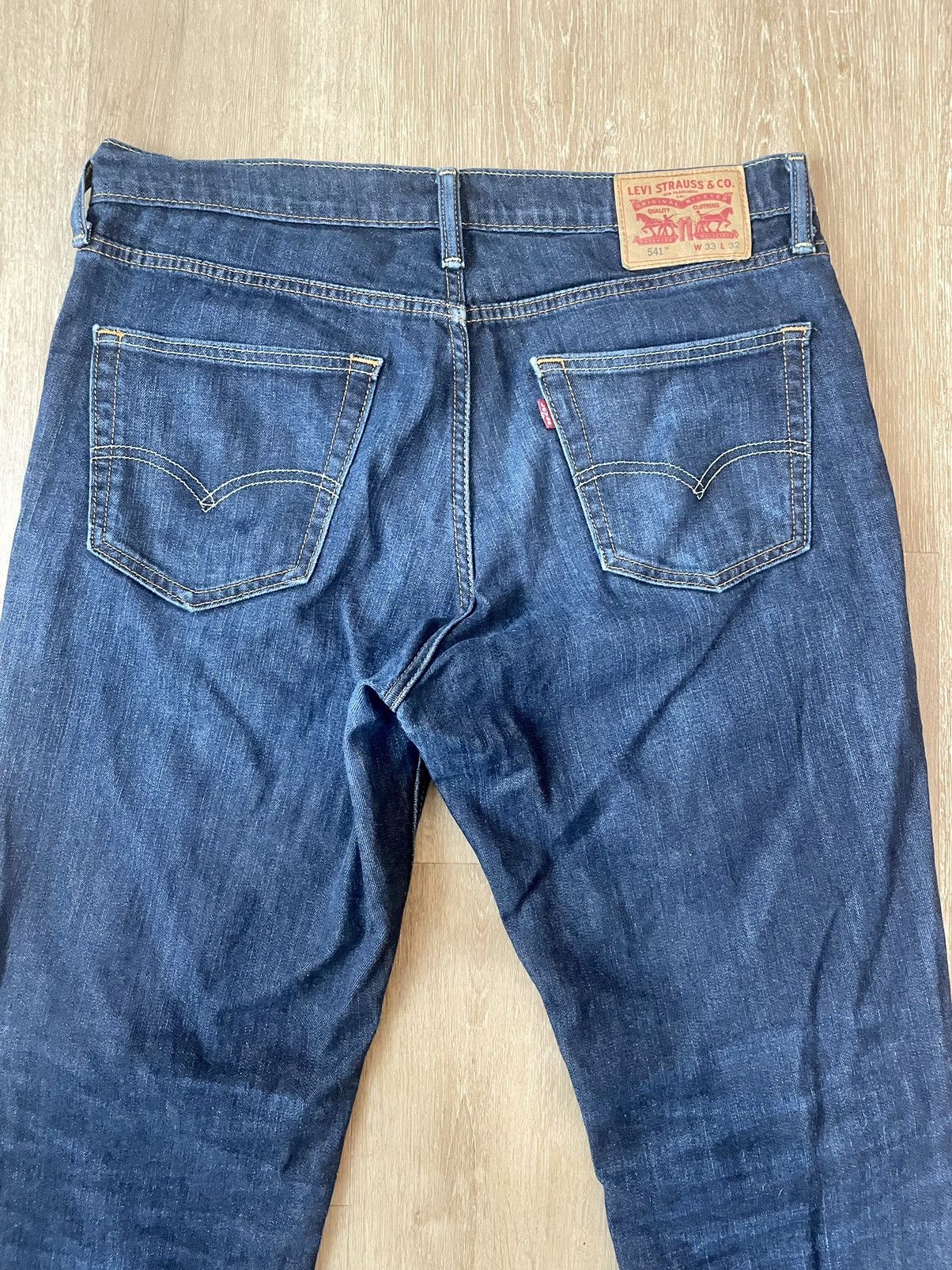Levi's Levi’s 541 Dark Blue Loose Fit Ripped Regular Jeans 33x32 Size US 34 / EU 50 - 3 Thumbnail