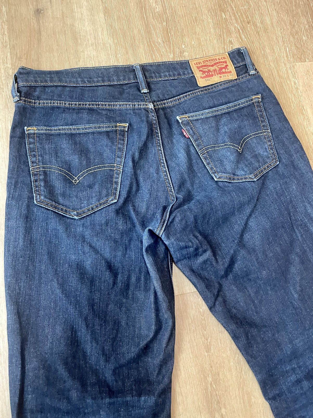 Levi's Levi’s 541 Dark Blue Loose Fit Ripped Regular Jeans 33x32 Size US 34 / EU 50 - 5 Thumbnail