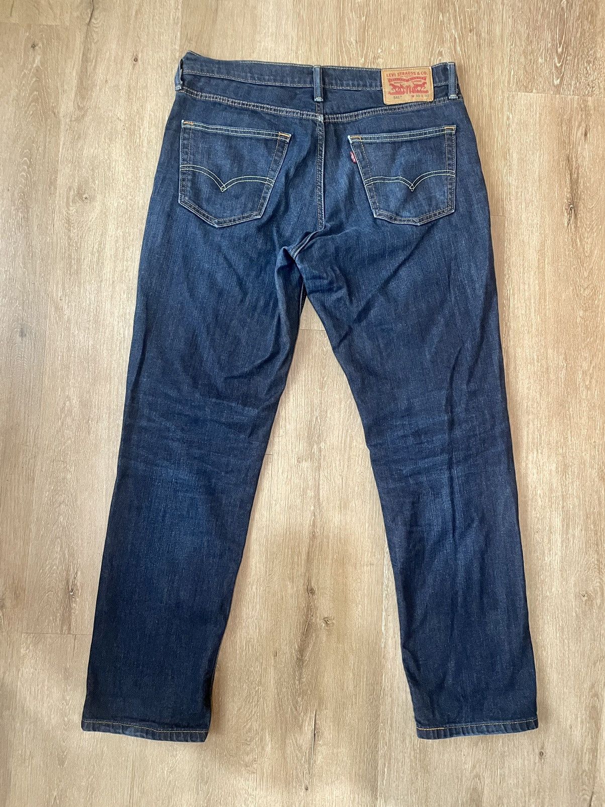 Levi's Levi’s 541 Dark Blue Loose Fit Ripped Regular Jeans 33x32 Size US 34 / EU 50 - 10 Thumbnail