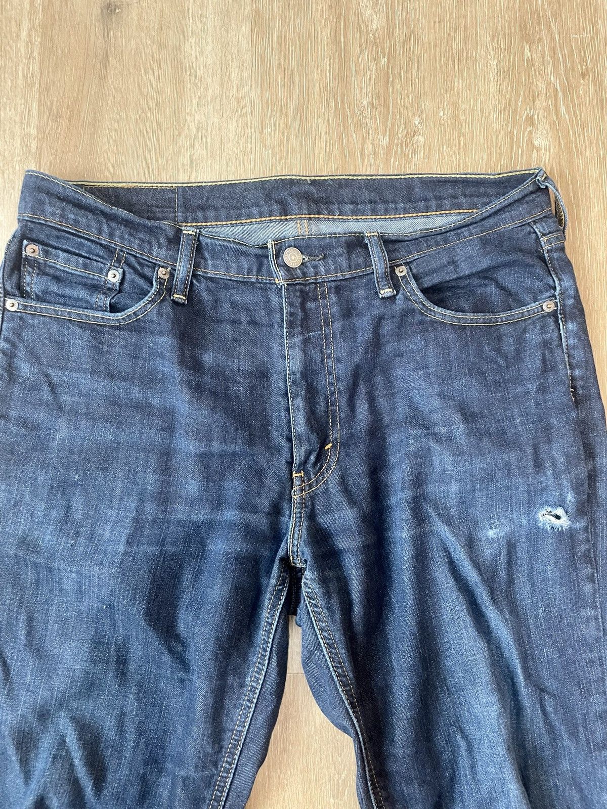 Levi's Levi’s 541 Dark Blue Loose Fit Ripped Regular Jeans 33x32 Size US 34 / EU 50 - 6 Thumbnail
