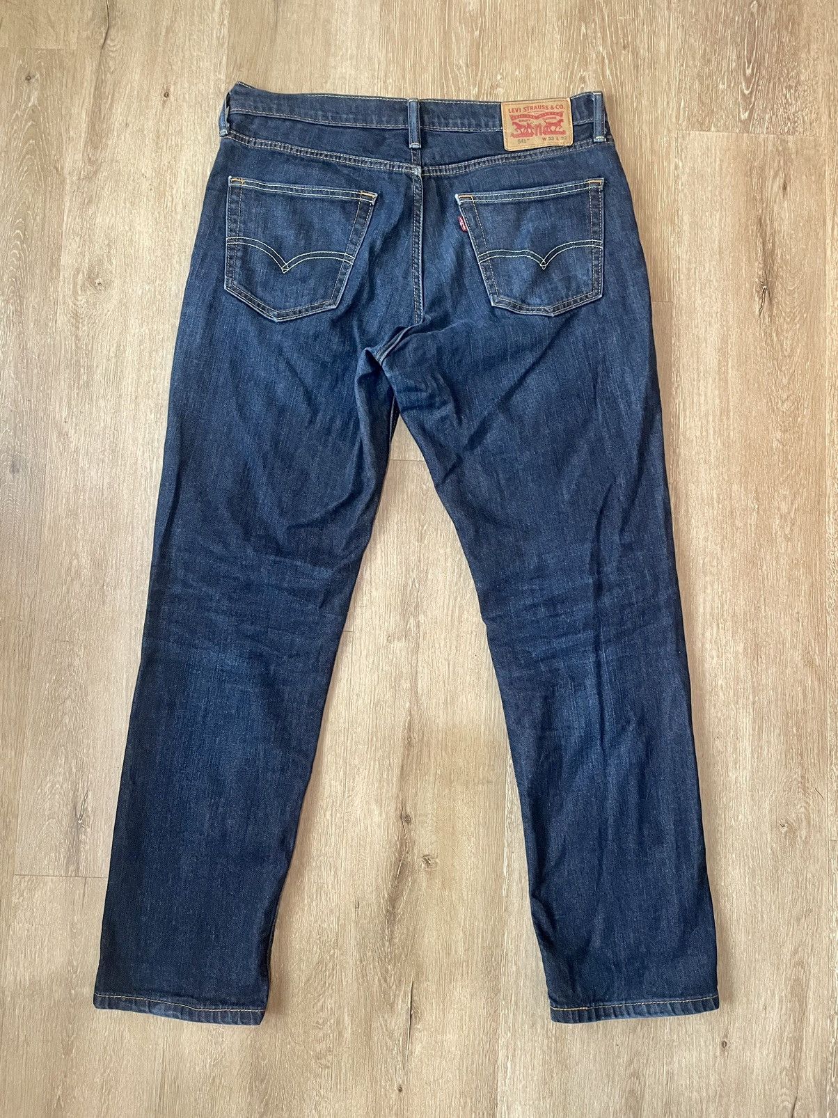 Levi's Levi’s 541 Dark Blue Loose Fit Ripped Regular Jeans 33x32 Size US 34 / EU 50 - 1 Thumbnail
