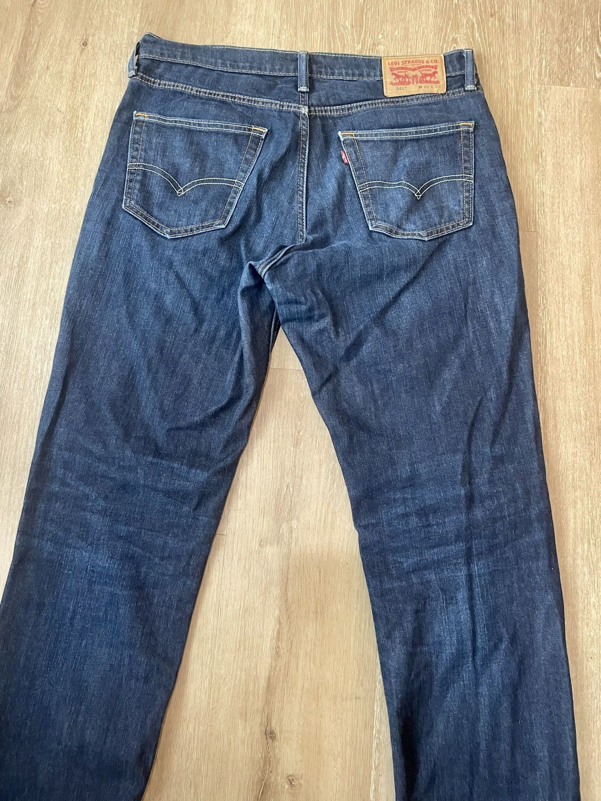 Levi's Levi’s 541 Dark Blue Loose Fit Ripped Regular Jeans 33x32 Size US 34 / EU 50 - 12 Thumbnail