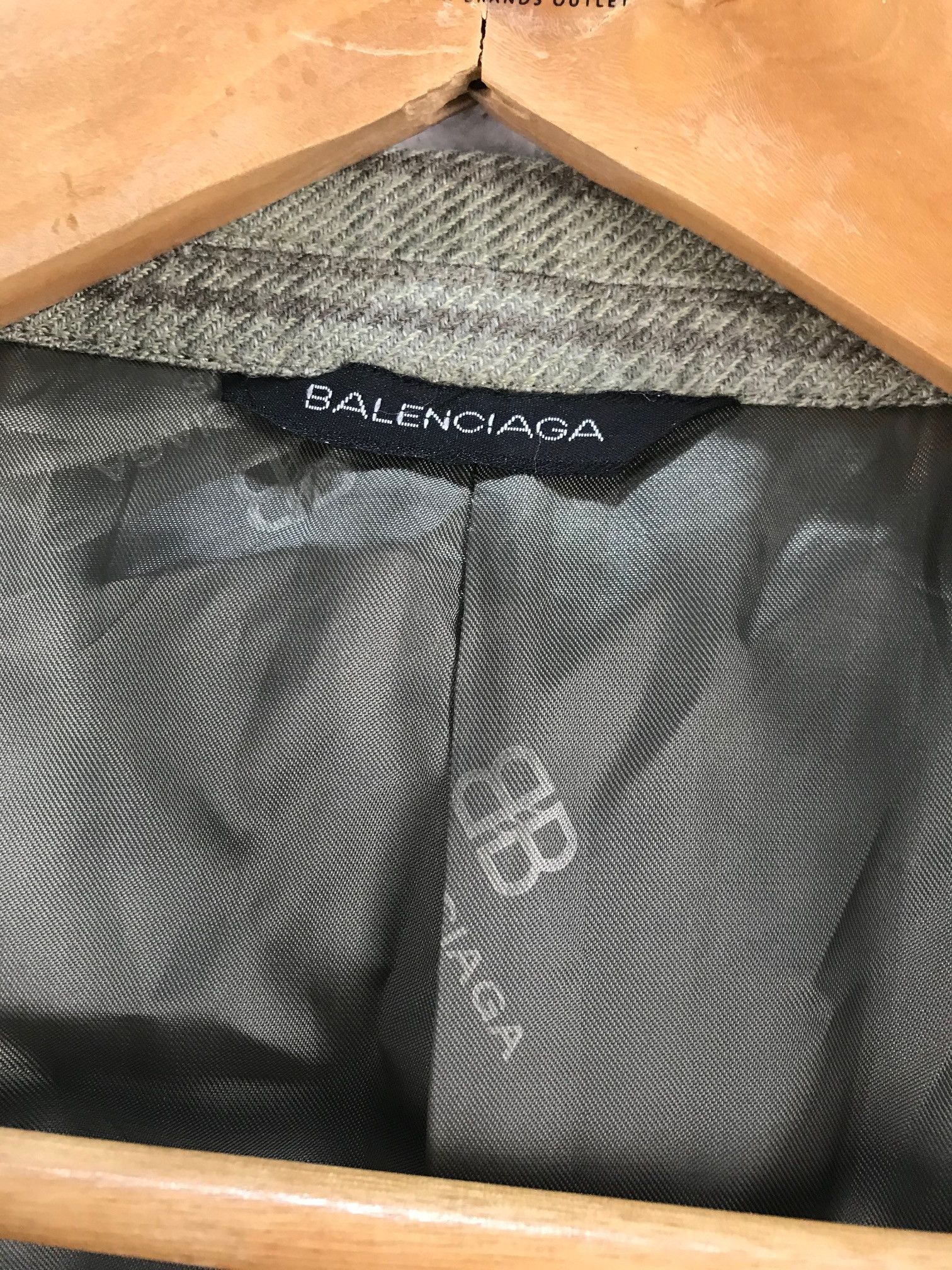 Balenciaga Balenciaga Paris Pour Homme Lambswool Coat Jacket Size US S / EU 44-46 / 1 - 11 Thumbnail