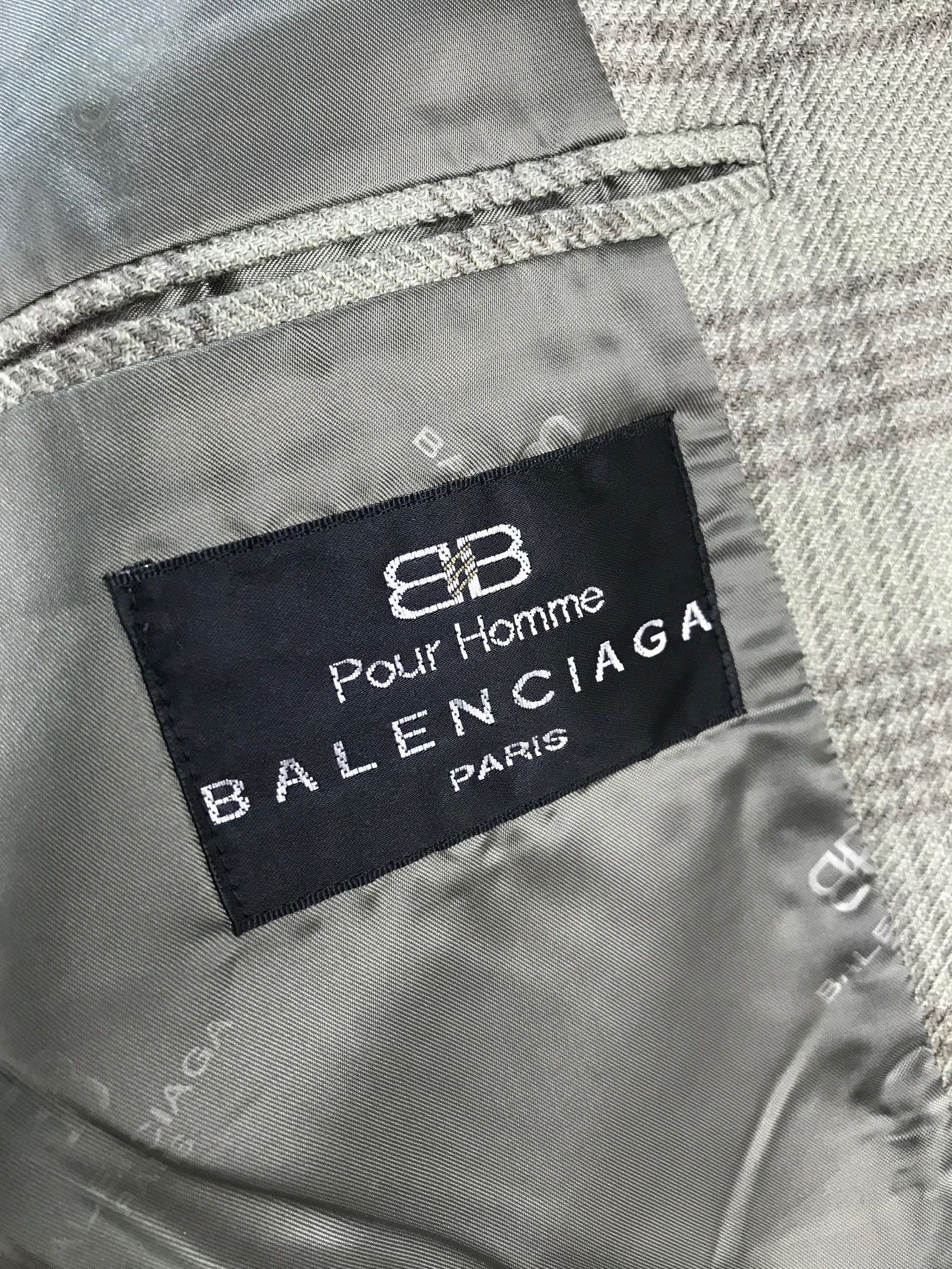 Balenciaga Balenciaga Paris Pour Homme Lambswool Coat Jacket Size US S / EU 44-46 / 1 - 6 Thumbnail