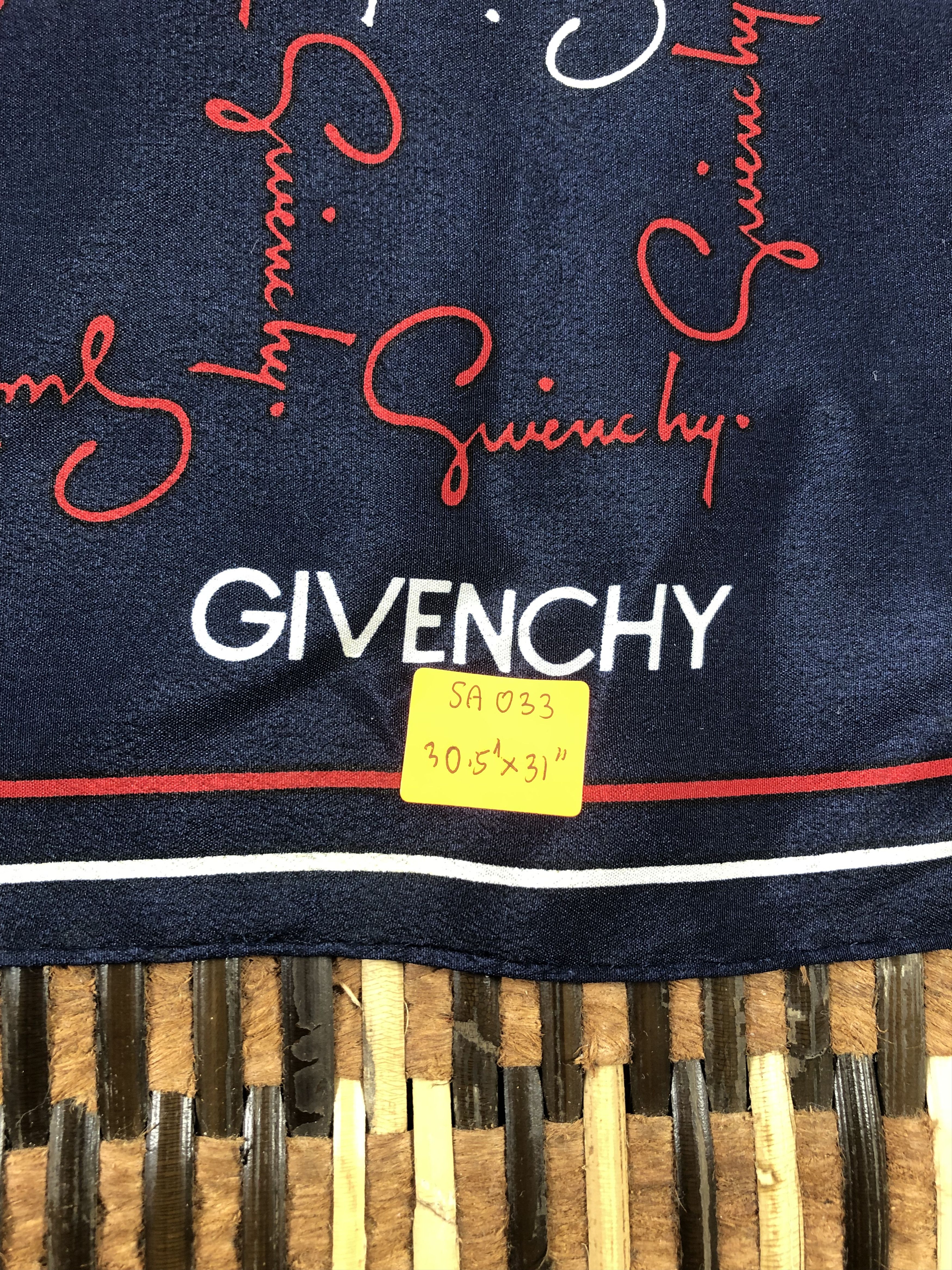 Vintage Givenchy Monogram Silk Scarf Size ONE SIZE - 6 Thumbnail