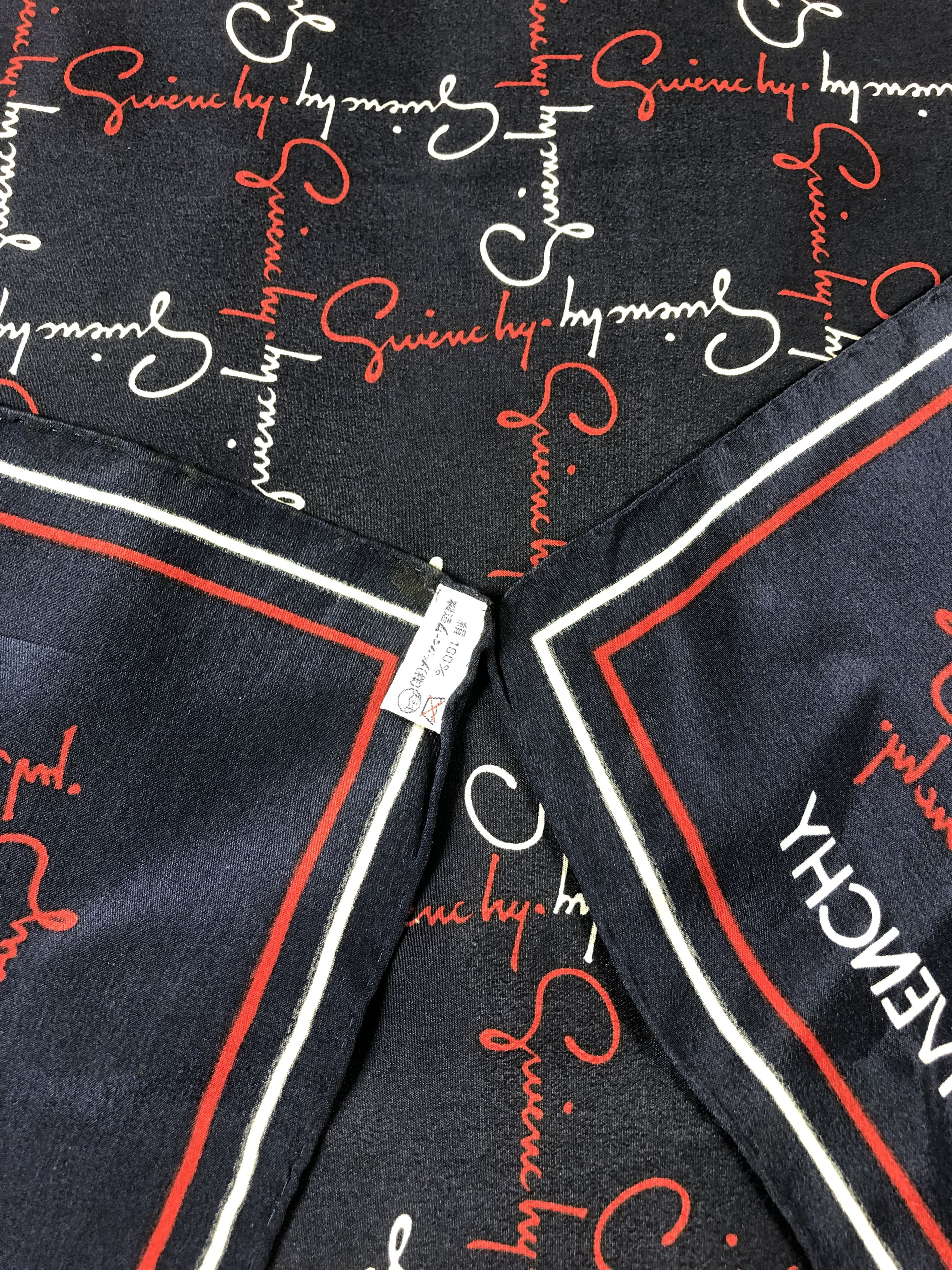 Vintage Givenchy Monogram Silk Scarf Size ONE SIZE - 7 Thumbnail