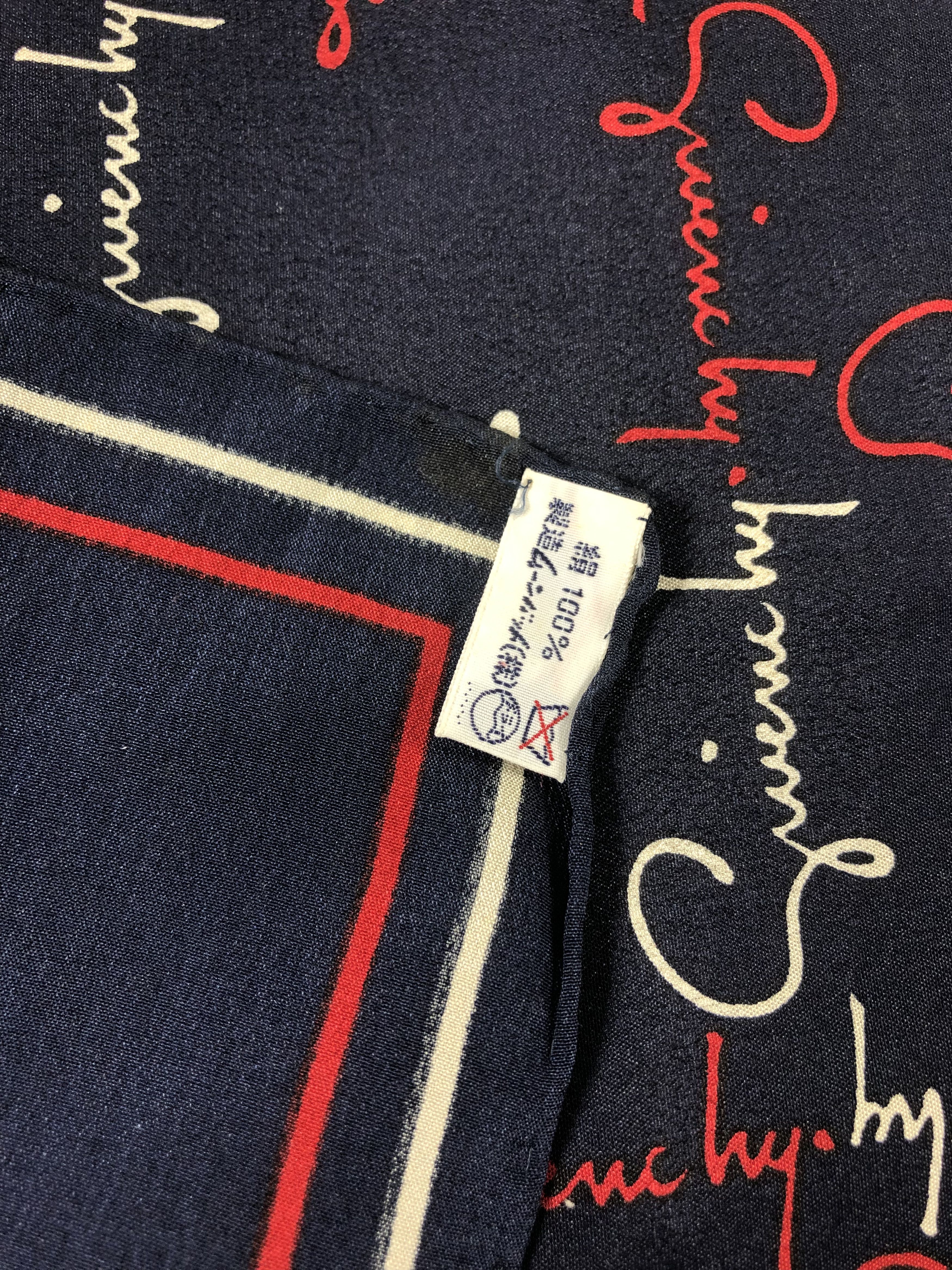 Vintage Givenchy Monogram Silk Scarf Size ONE SIZE - 3 Thumbnail