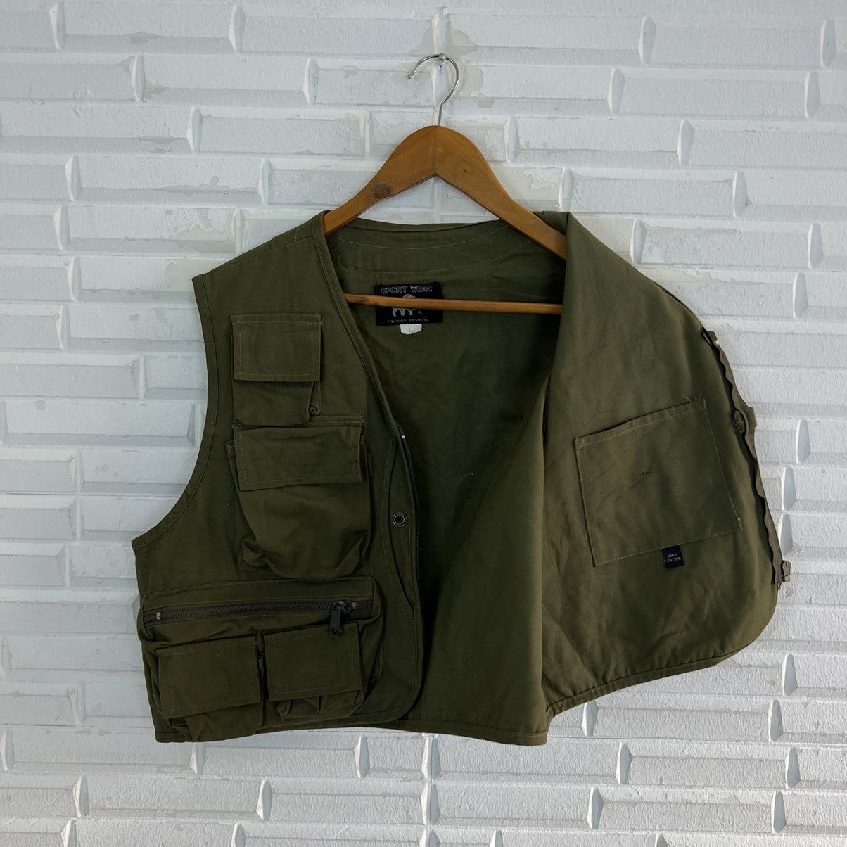 Japanese Brand VINTAGE SPORT WEAR UTILITY VEST MULTI POCKET Size US L / EU 52-54 / 3 - 10 Thumbnail