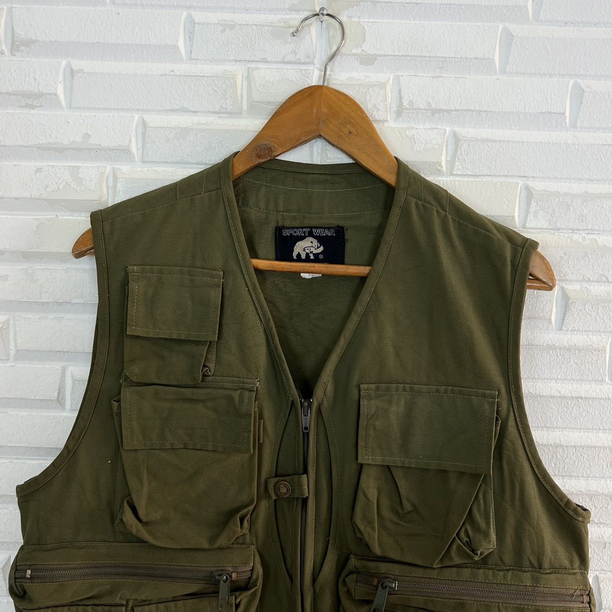 Japanese Brand VINTAGE SPORT WEAR UTILITY VEST MULTI POCKET Size US L / EU 52-54 / 3 - 3 Thumbnail