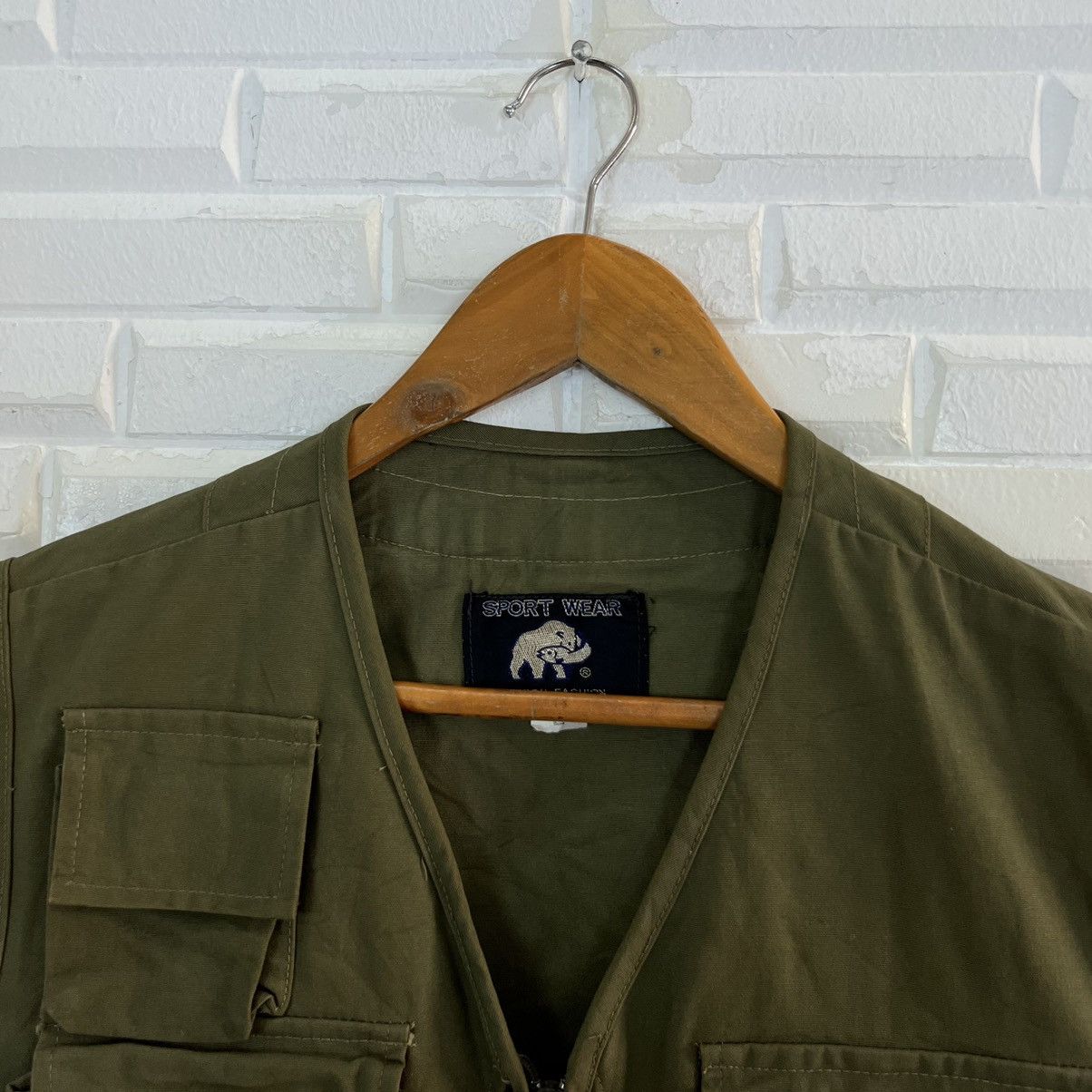 Japanese Brand VINTAGE SPORT WEAR UTILITY VEST MULTI POCKET Size US L / EU 52-54 / 3 - 6 Thumbnail