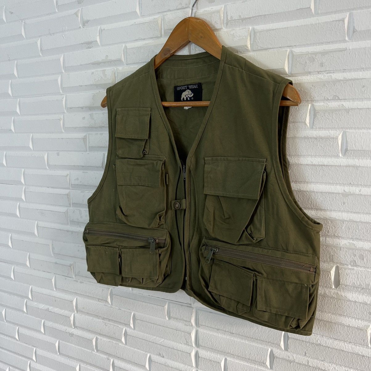 Japanese Brand VINTAGE SPORT WEAR UTILITY VEST MULTI POCKET Size US L / EU 52-54 / 3 - 2 Thumbnail