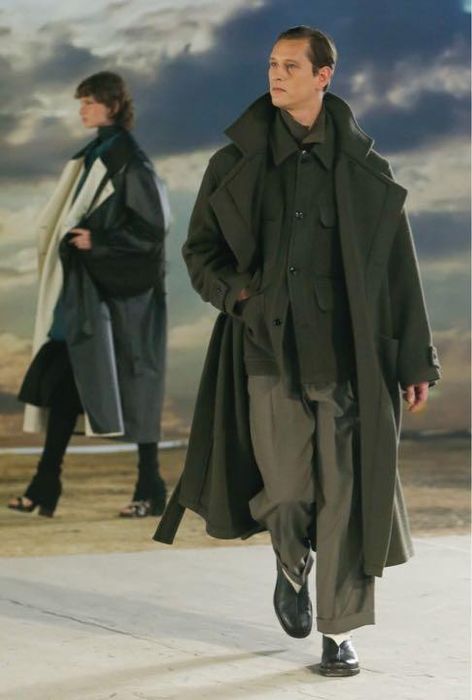 Lemaire FW22 Lemaire Wrap Coat - Pewter Green | Grailed