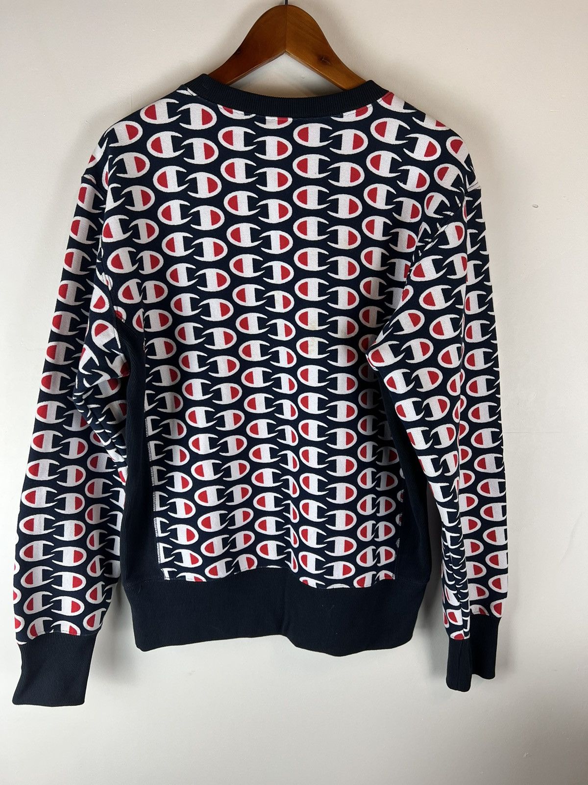 Champion Champion Reverse Weave All Over Print Logo Crewneck Size US L / EU 52-54 / 3 - 5 Thumbnail
