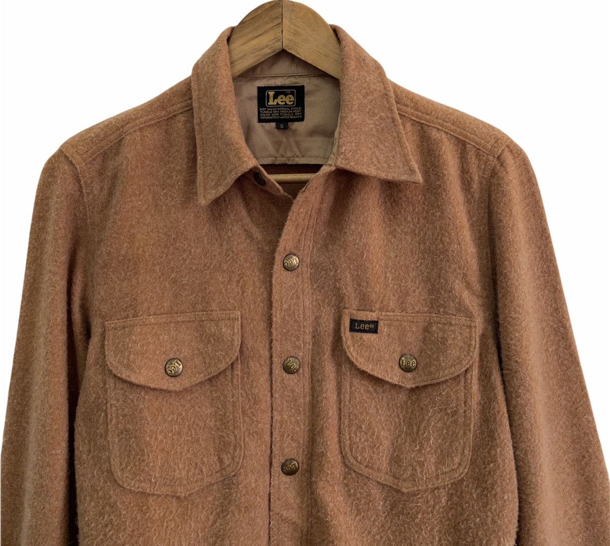 Lee VINTAGE 80s LEE MOHAIR BLEND BUTTON UP WESTERN SHIRT Size US S / EU 44-46 / 1 - 5 Thumbnail