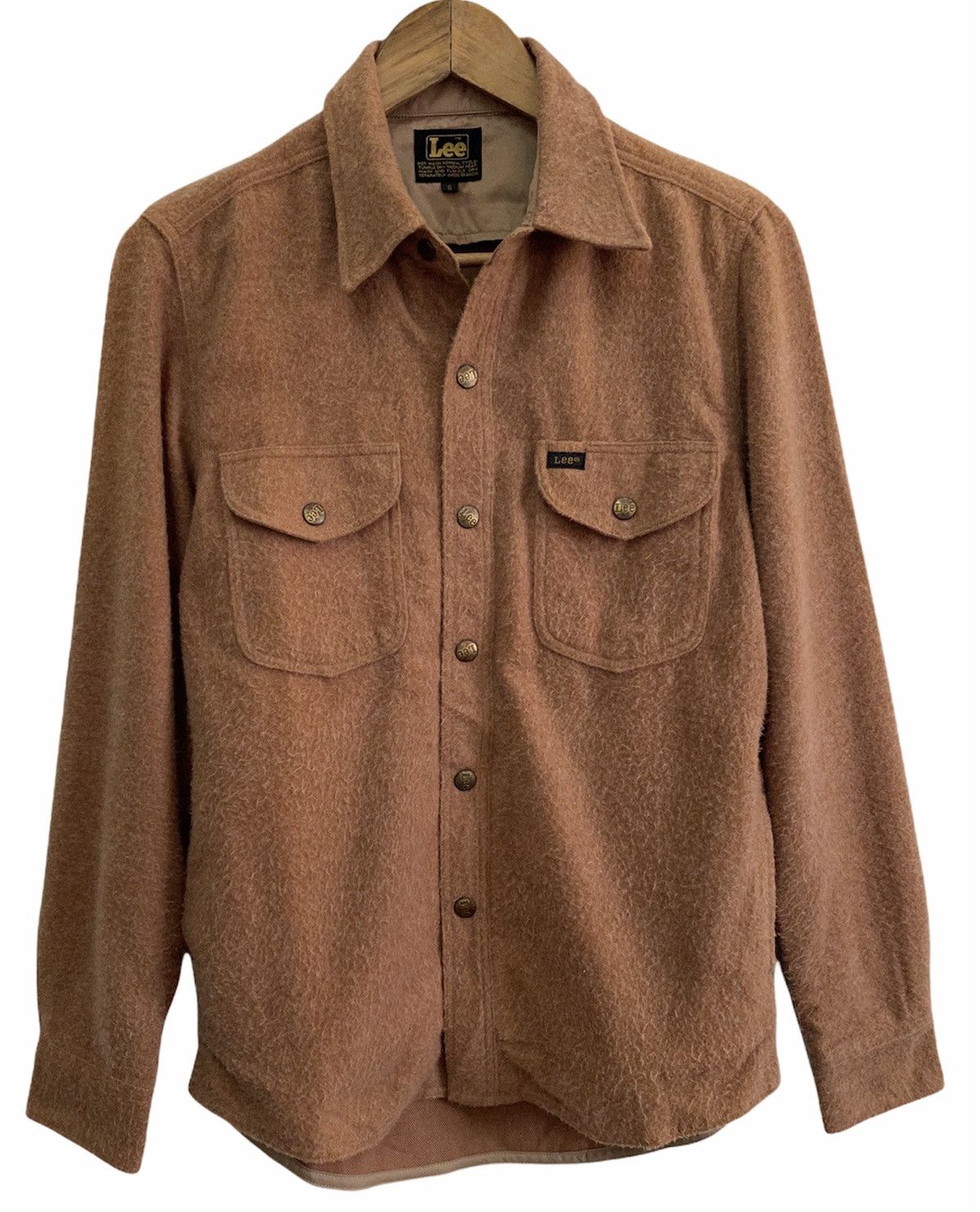 Lee VINTAGE 80s LEE MOHAIR BLEND BUTTON UP WESTERN SHIRT Size US S / EU 44-46 / 1 - 4 Thumbnail