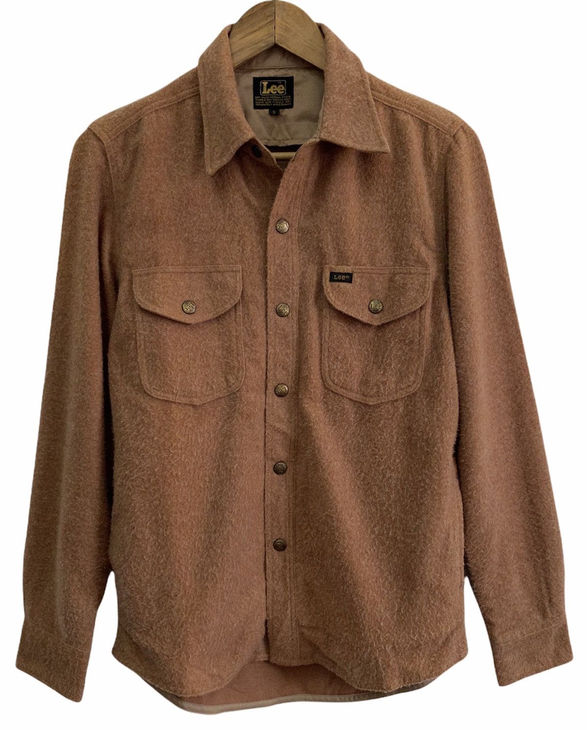 Lee VINTAGE 80s LEE MOHAIR BLEND BUTTON UP WESTERN SHIRT Size US S / EU 44-46 / 1 - 1 Thumbnail