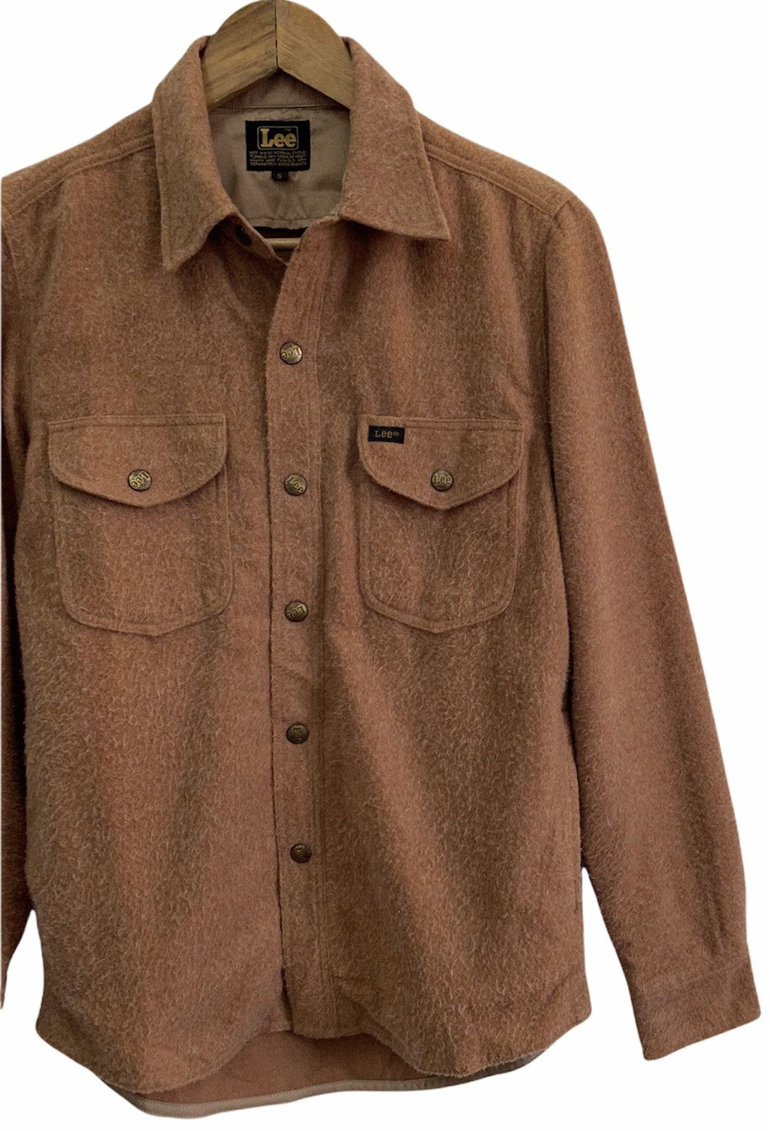Lee VINTAGE 80s LEE MOHAIR BLEND BUTTON UP WESTERN SHIRT Size US S / EU 44-46 / 1 - 3 Thumbnail