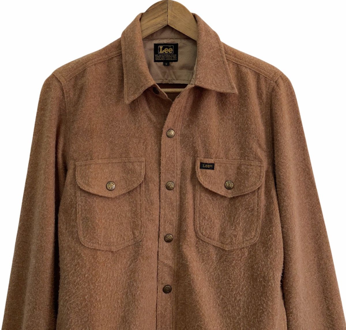 Lee VINTAGE 80s LEE MOHAIR BLEND BUTTON UP WESTERN SHIRT Size US S / EU 44-46 / 1 - 2 Thumbnail