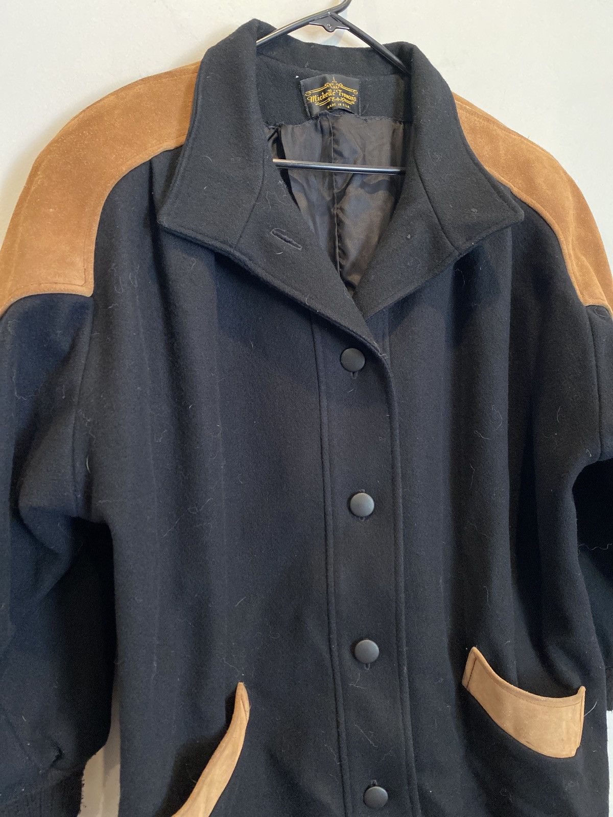 Genuine Leather × Vintage Vintage 80s Women’s Michellé Francois coat Size US L / EU 52-54 / 3 - 2 Thumbnail