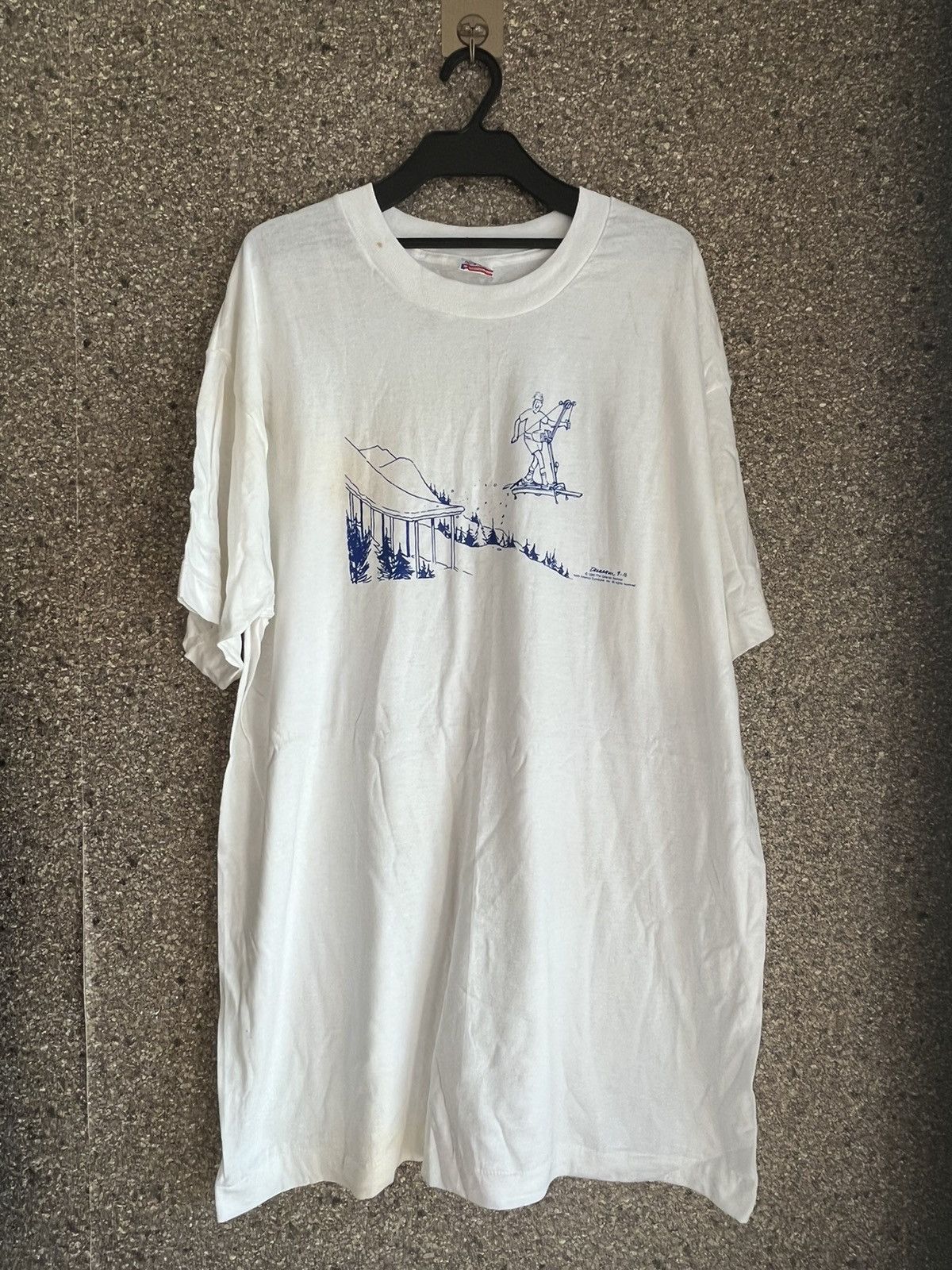 image of Made In USA x Vintage Fruit Of The Loom Ft70 in White, Men's (Size XL)