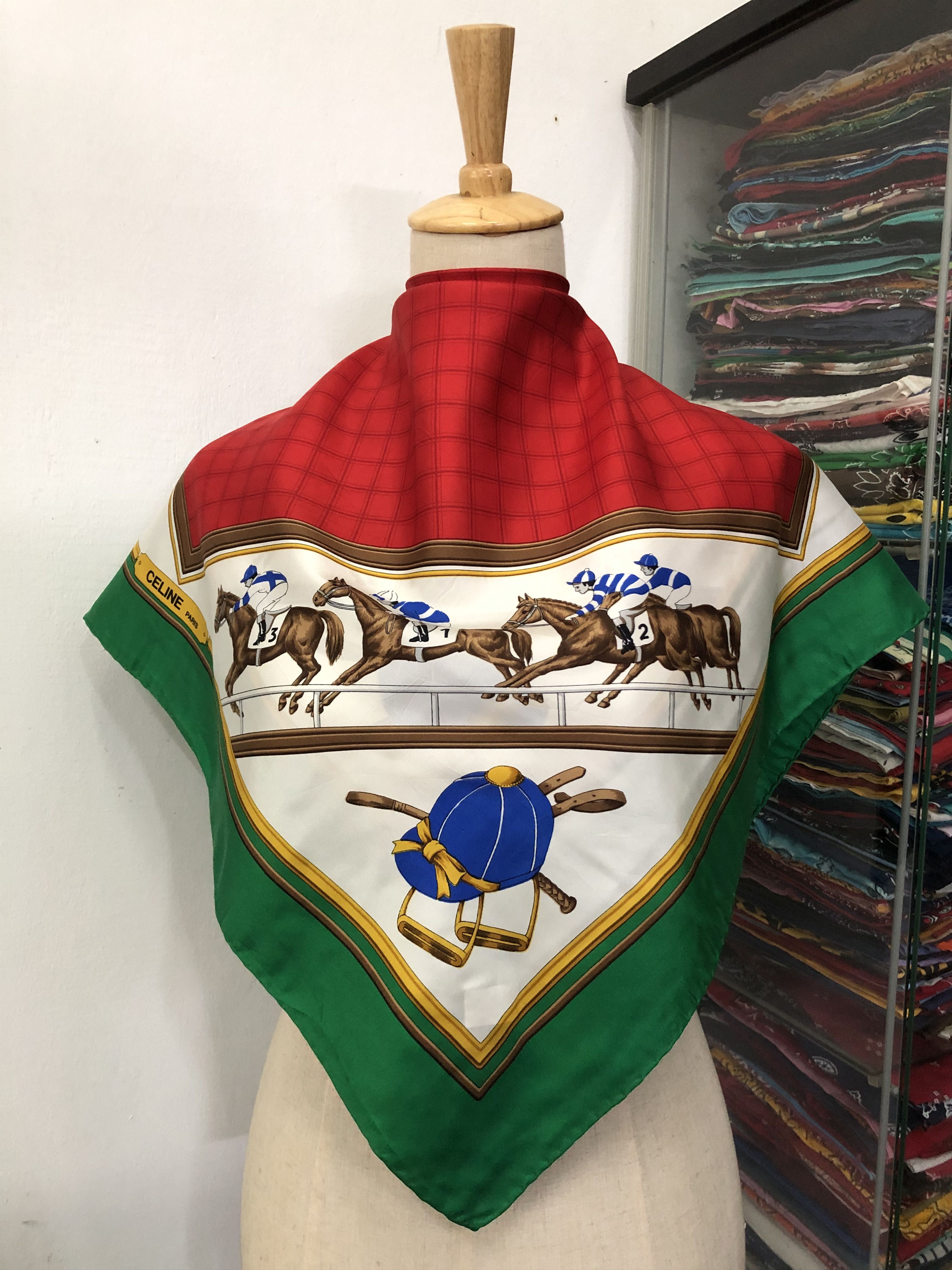 Vintage Celine Silk Scarf