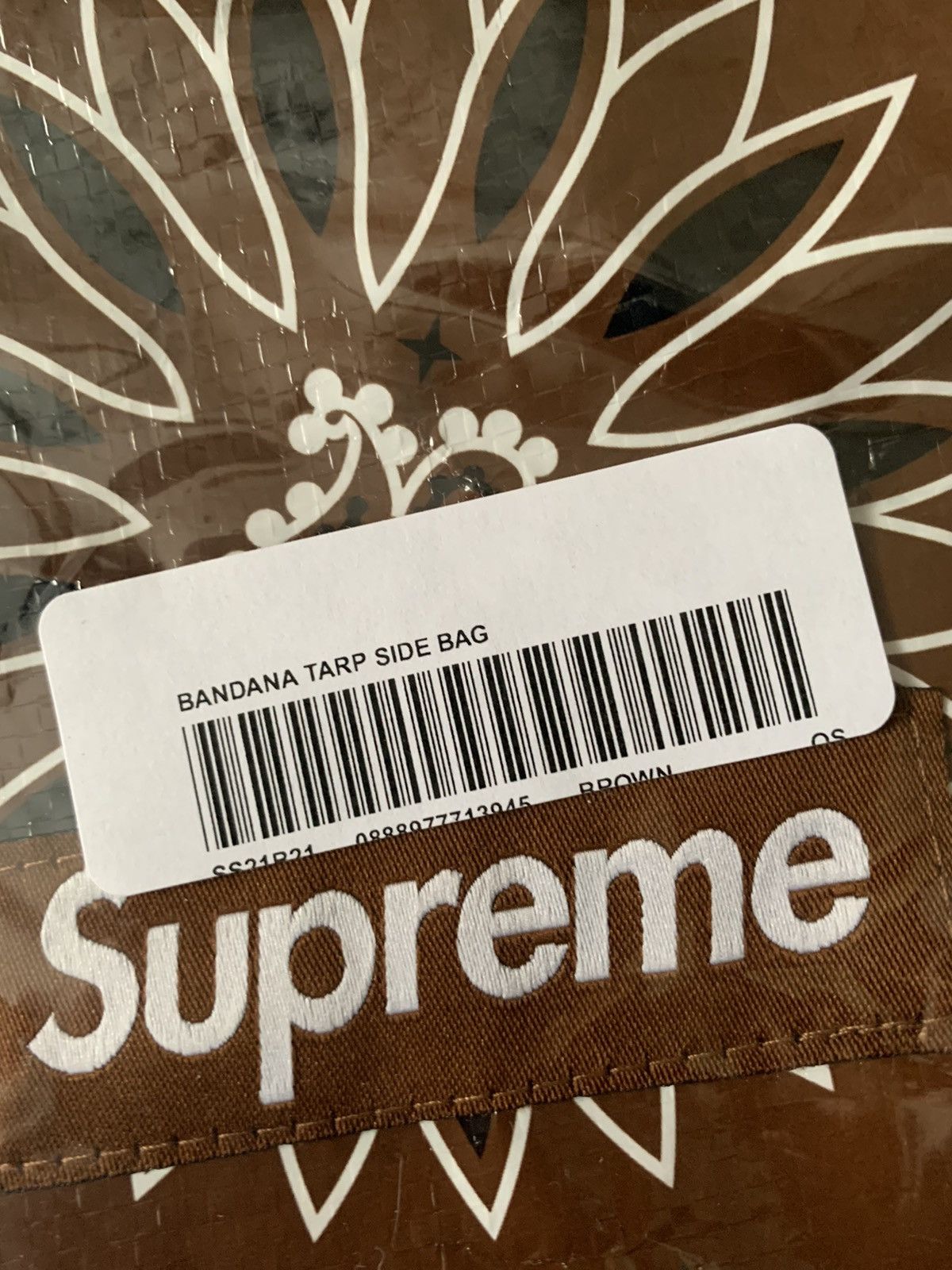 Supreme Supreme Bandana Tarp Side Bag Size ONE SIZE - 2 Thumbnail