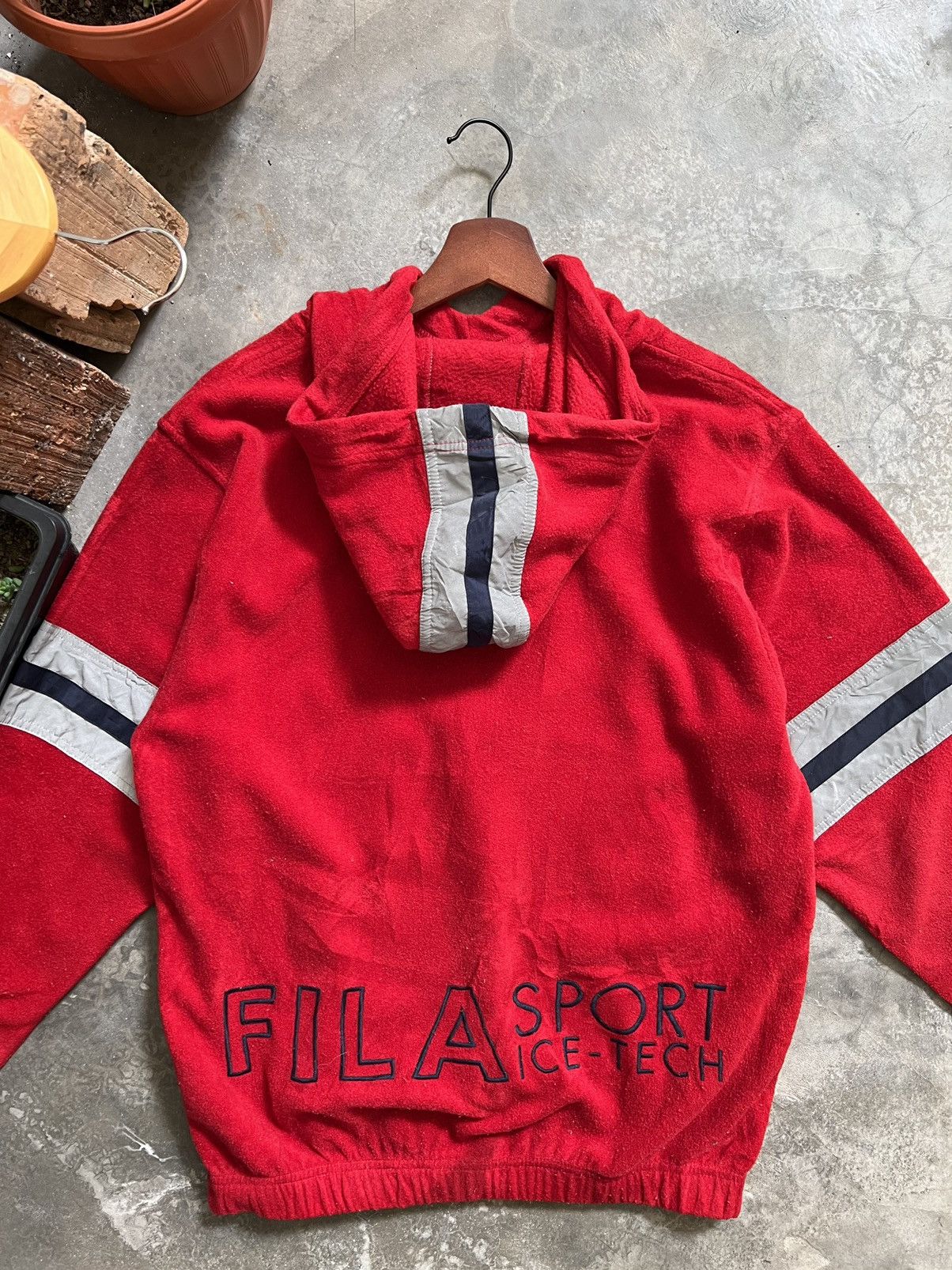 Fila × Vintage FILA ❤️‍🔥 Vintage Fila Ice Tech Fleece Hoddies Jacket Size US XS / EU 42 / 0 - 4 Thumbnail