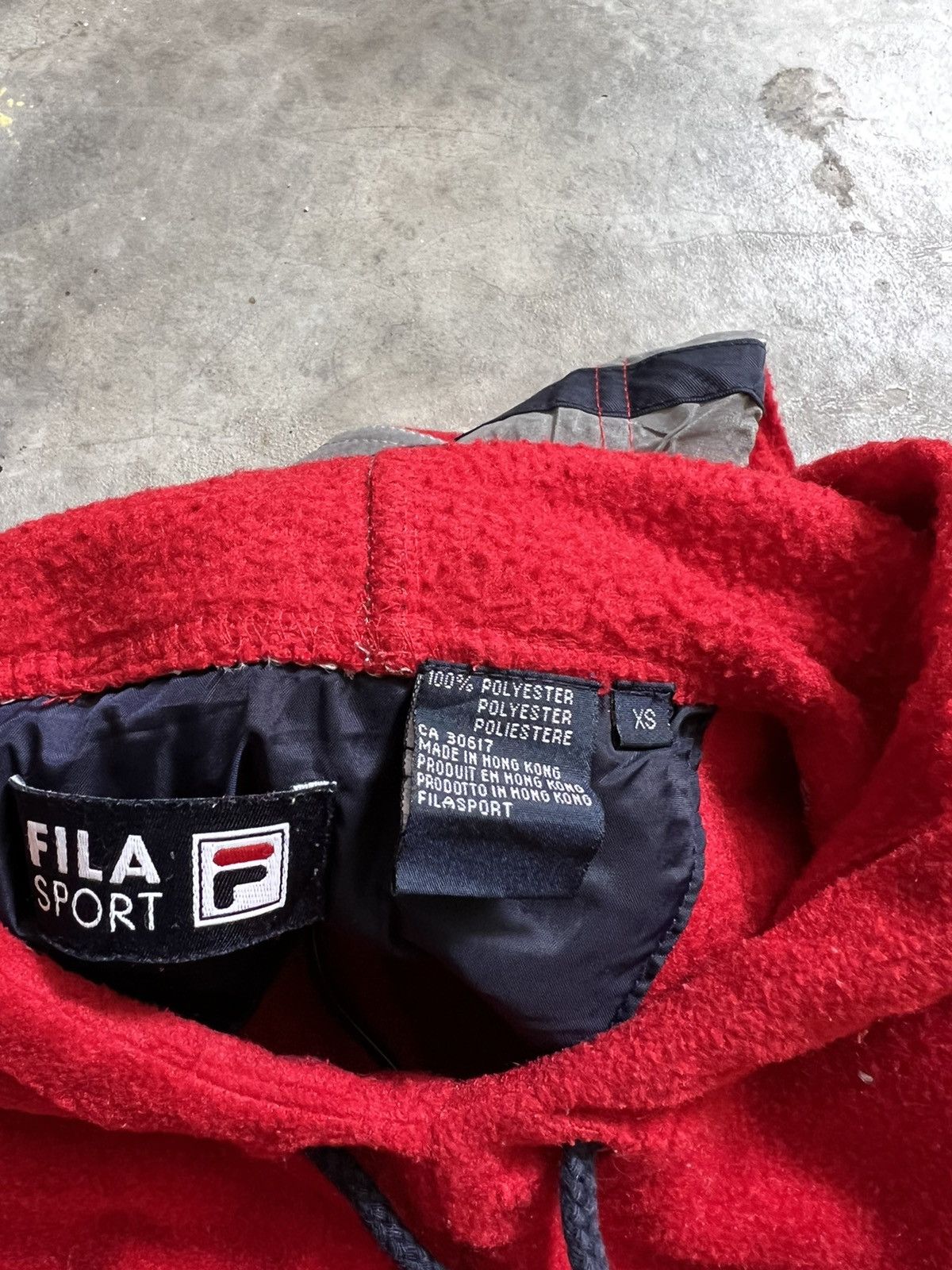 Fila × Vintage FILA ❤️‍🔥 Vintage Fila Ice Tech Fleece Hoddies Jacket Size US XS / EU 42 / 0 - 16 Thumbnail