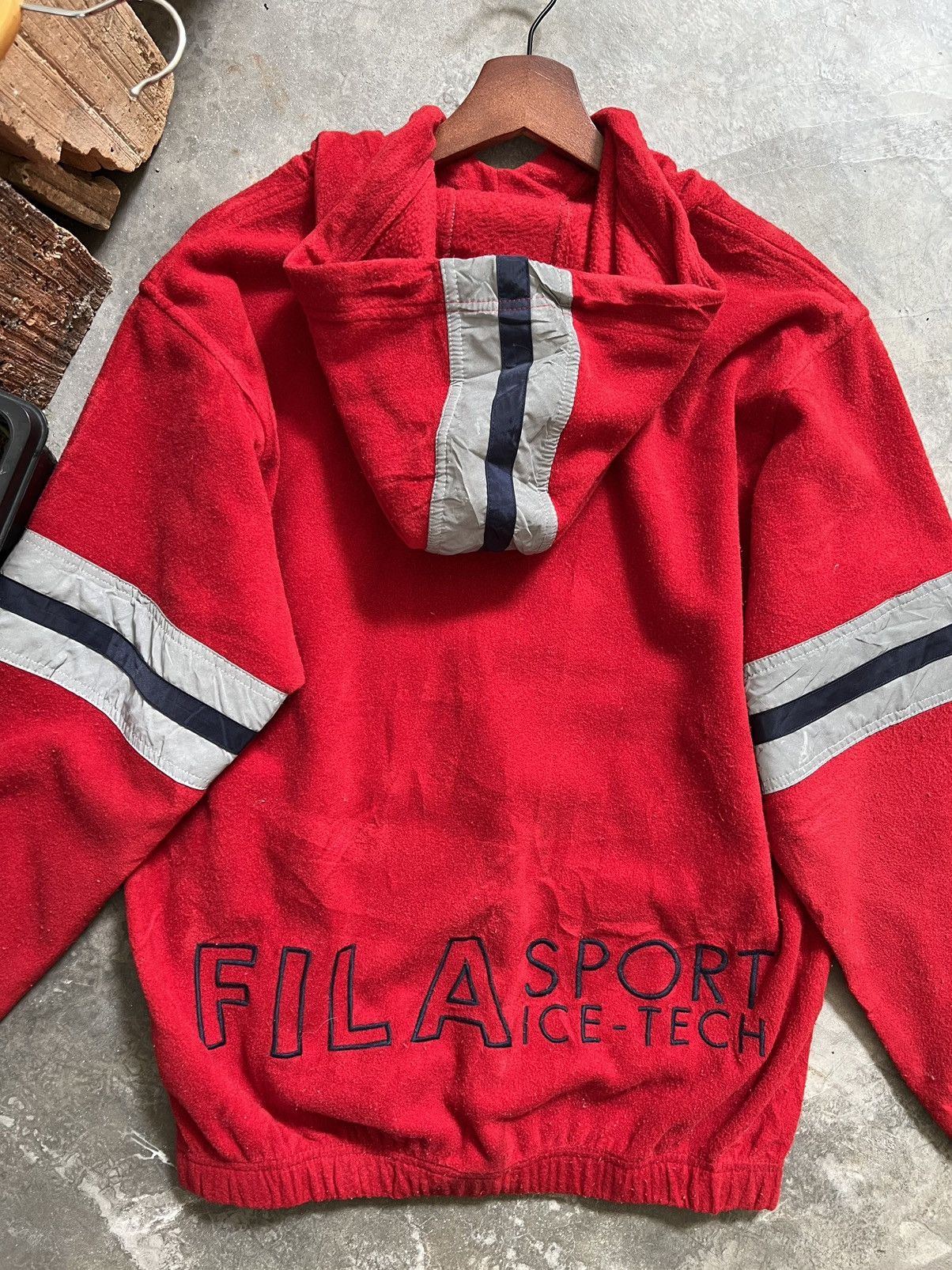 Fila × Vintage FILA ❤️‍🔥 Vintage Fila Ice Tech Fleece Hoddies Jacket Size US XS / EU 42 / 0 - 7 Thumbnail