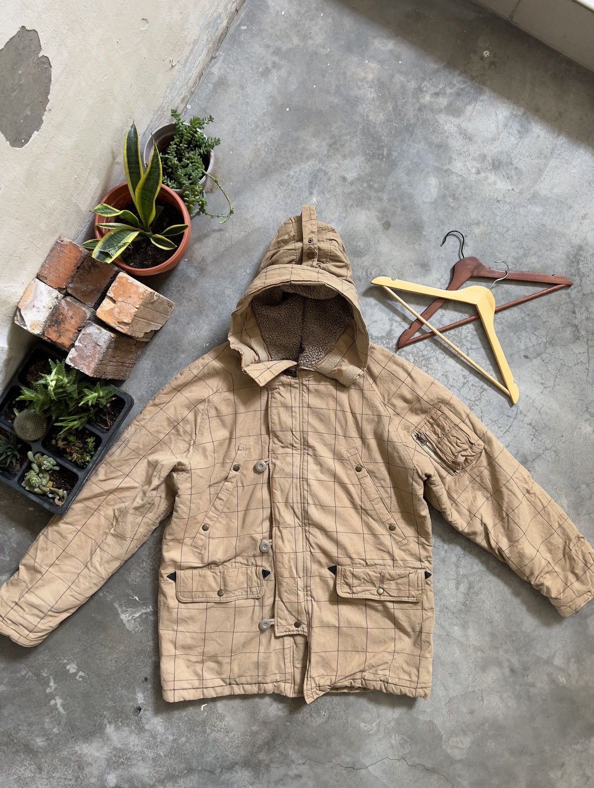 Japanese Brand × Vintage VINTAGE 🔥 Parkas Quilted Denim Hood Jacket Size US L / EU 52-54 / 3 - 18 Thumbnail