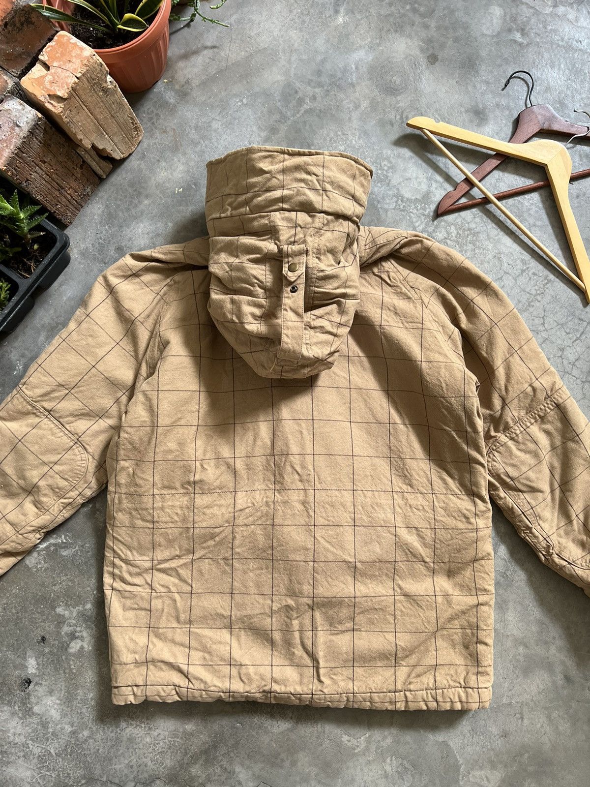 Japanese Brand × Vintage VINTAGE 🔥 Parkas Quilted Denim Hood Jacket Size US L / EU 52-54 / 3 - 5 Thumbnail