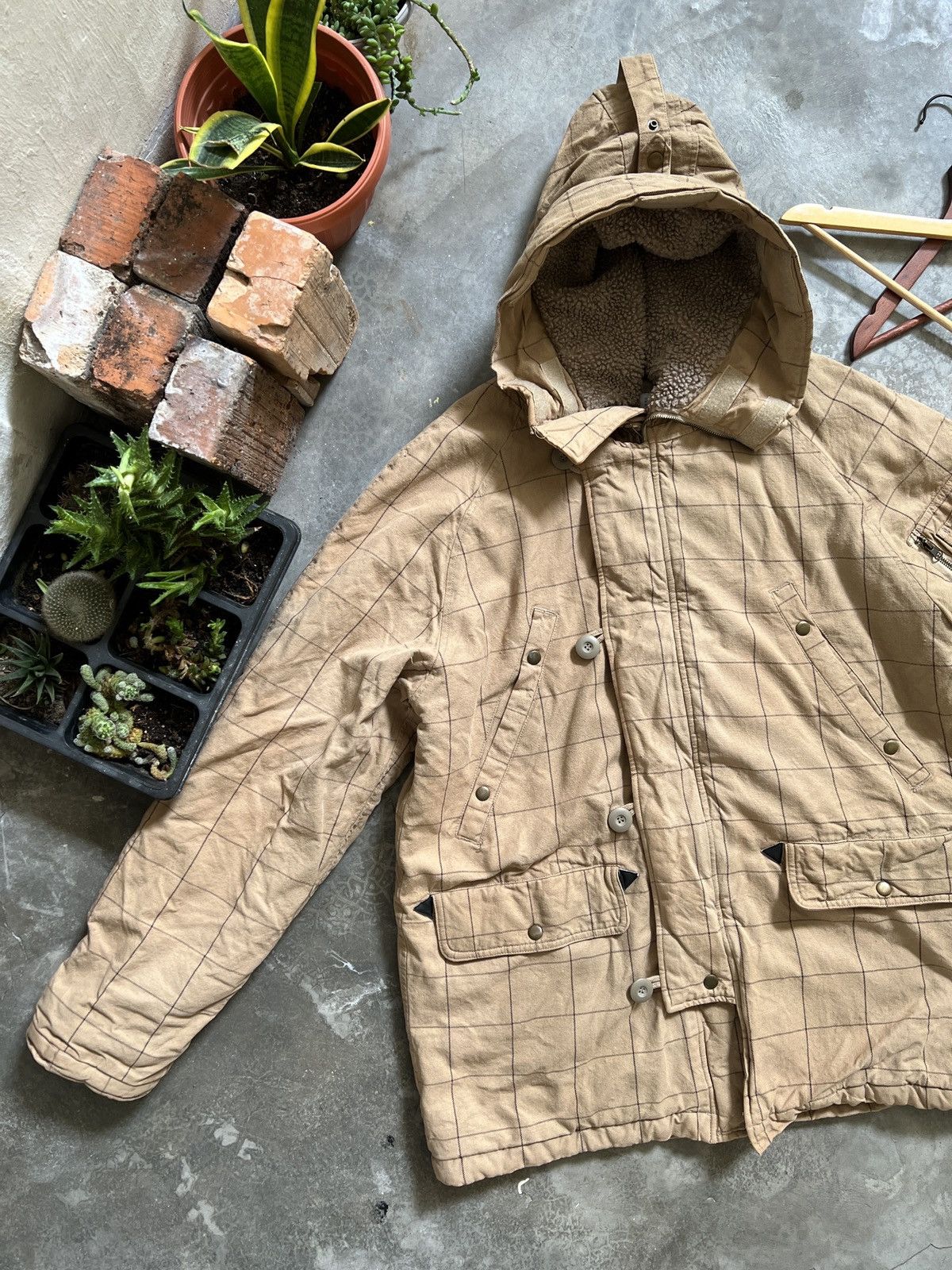 Japanese Brand × Vintage VINTAGE 🔥 Parkas Quilted Denim Hood Jacket Size US L / EU 52-54 / 3 - 10 Thumbnail