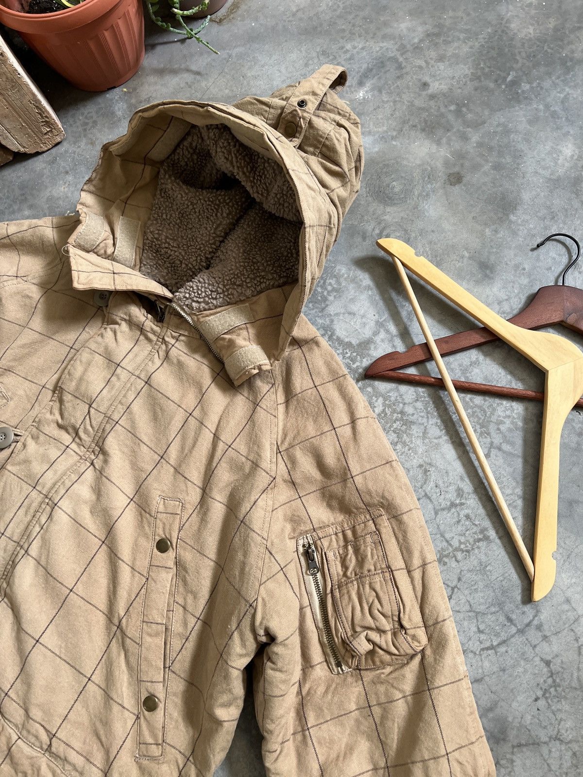Japanese Brand × Vintage VINTAGE 🔥 Parkas Quilted Denim Hood Jacket Size US L / EU 52-54 / 3 - 9 Thumbnail