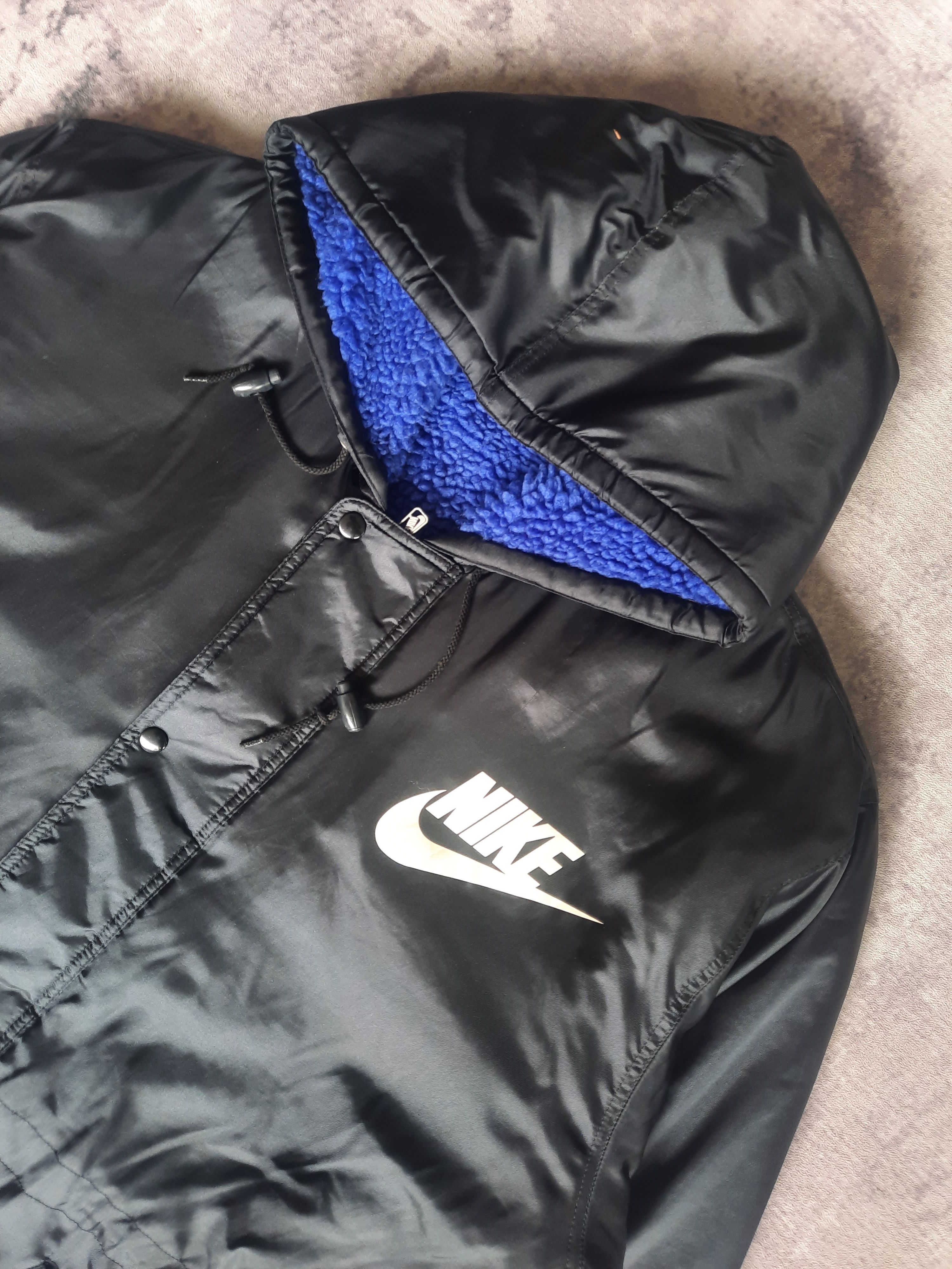 Nike 🔥Vintage nike hoodie big logo parka jacket Size US L / EU 52-54 / 3 - 3 Thumbnail