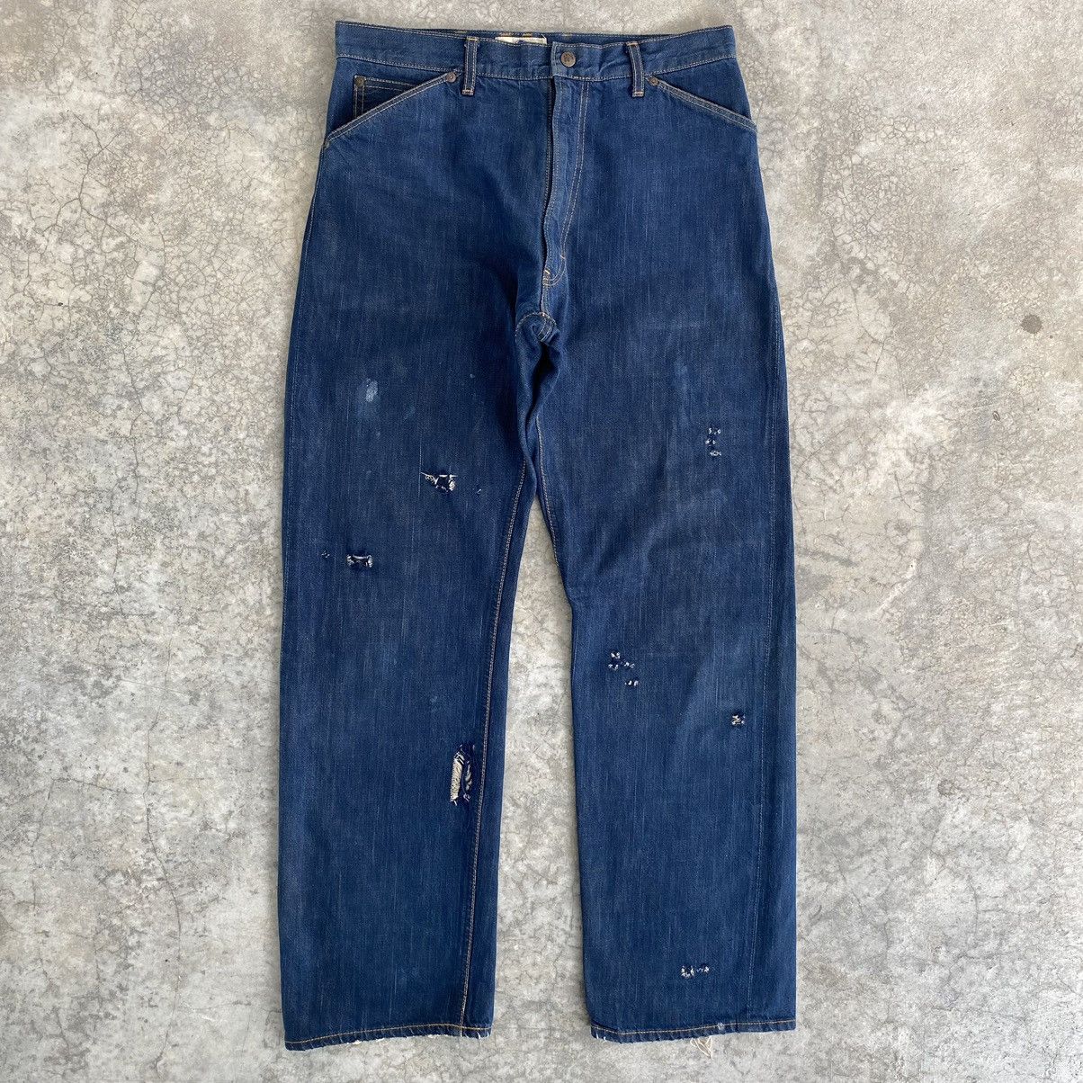 Bape 50’s Inspired Nigo Era Bape Busy Works Selvedge Jeans Size US 31 - 1 Thumbnail