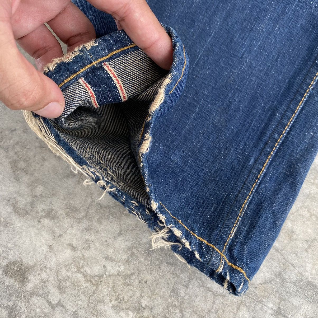 Bape 50’s Inspired Nigo Era Bape Busy Works Selvedge Jeans Size US 31 - 14 Thumbnail