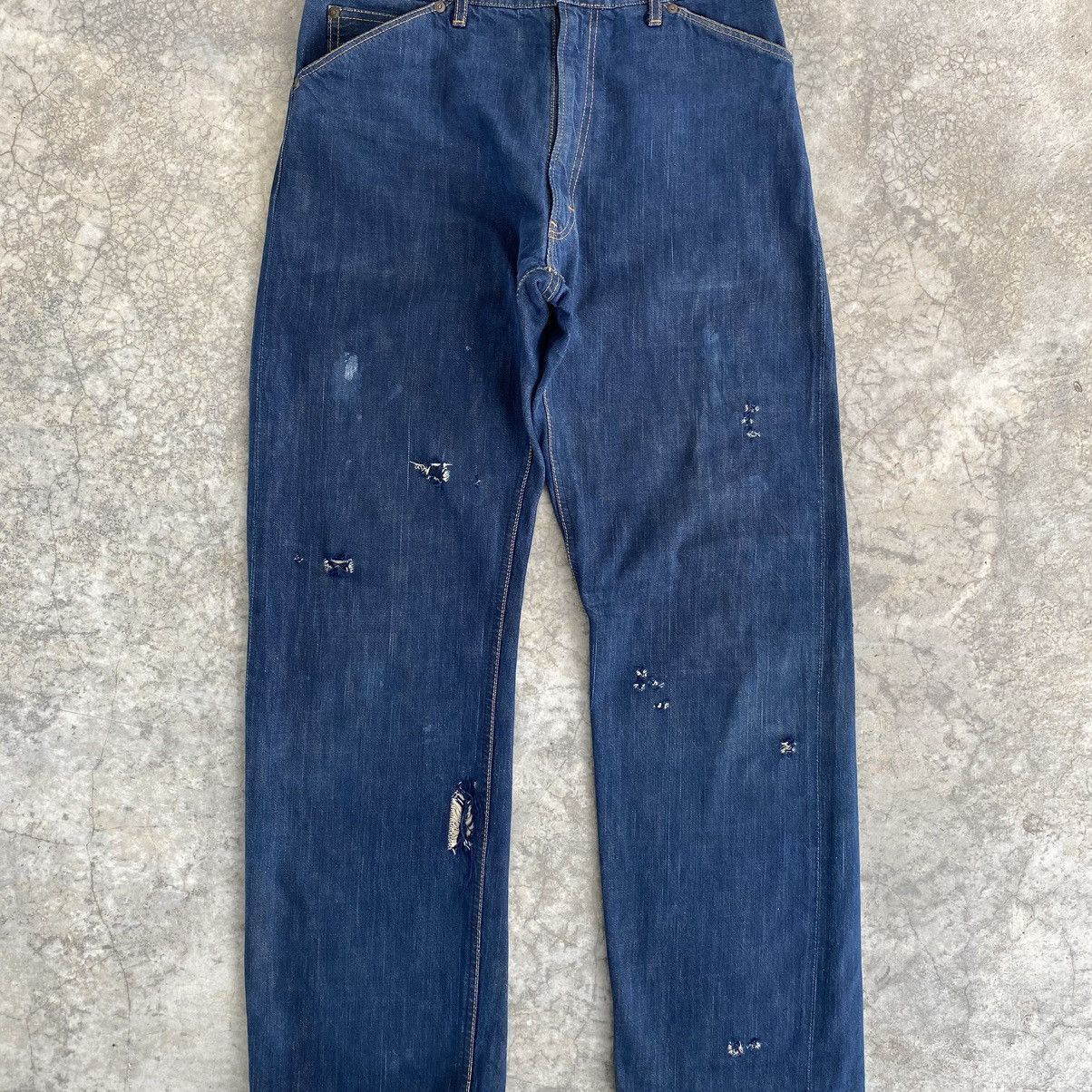 Bape 50’s Inspired Nigo Era Bape Busy Works Selvedge Jeans Size US 31 - 6 Thumbnail