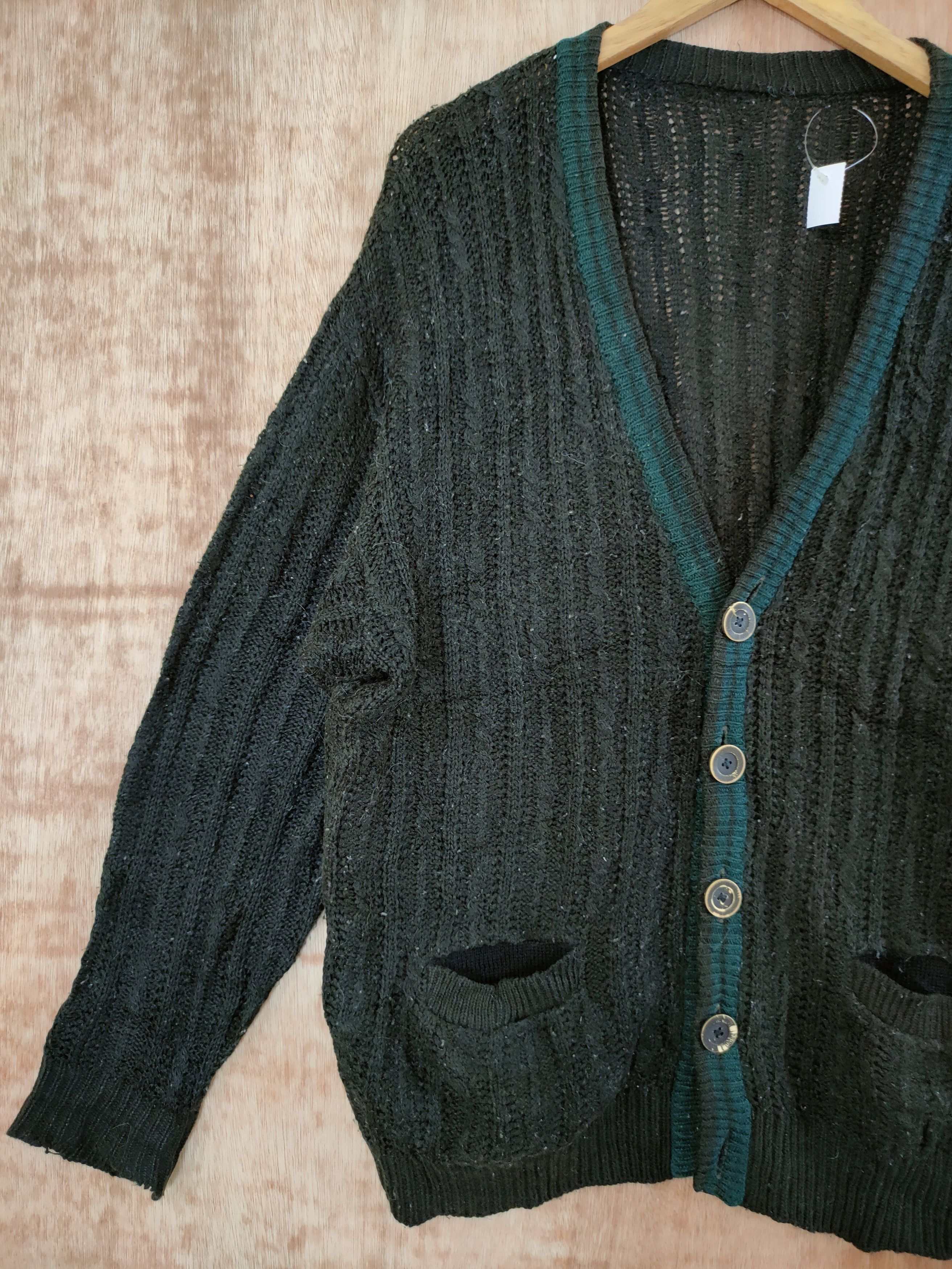 Homespun Knitwear Vintage cardigan japan knitwear like kurt cobain#46-585 Size US XL / EU 56 / 4 - 2 Thumbnail