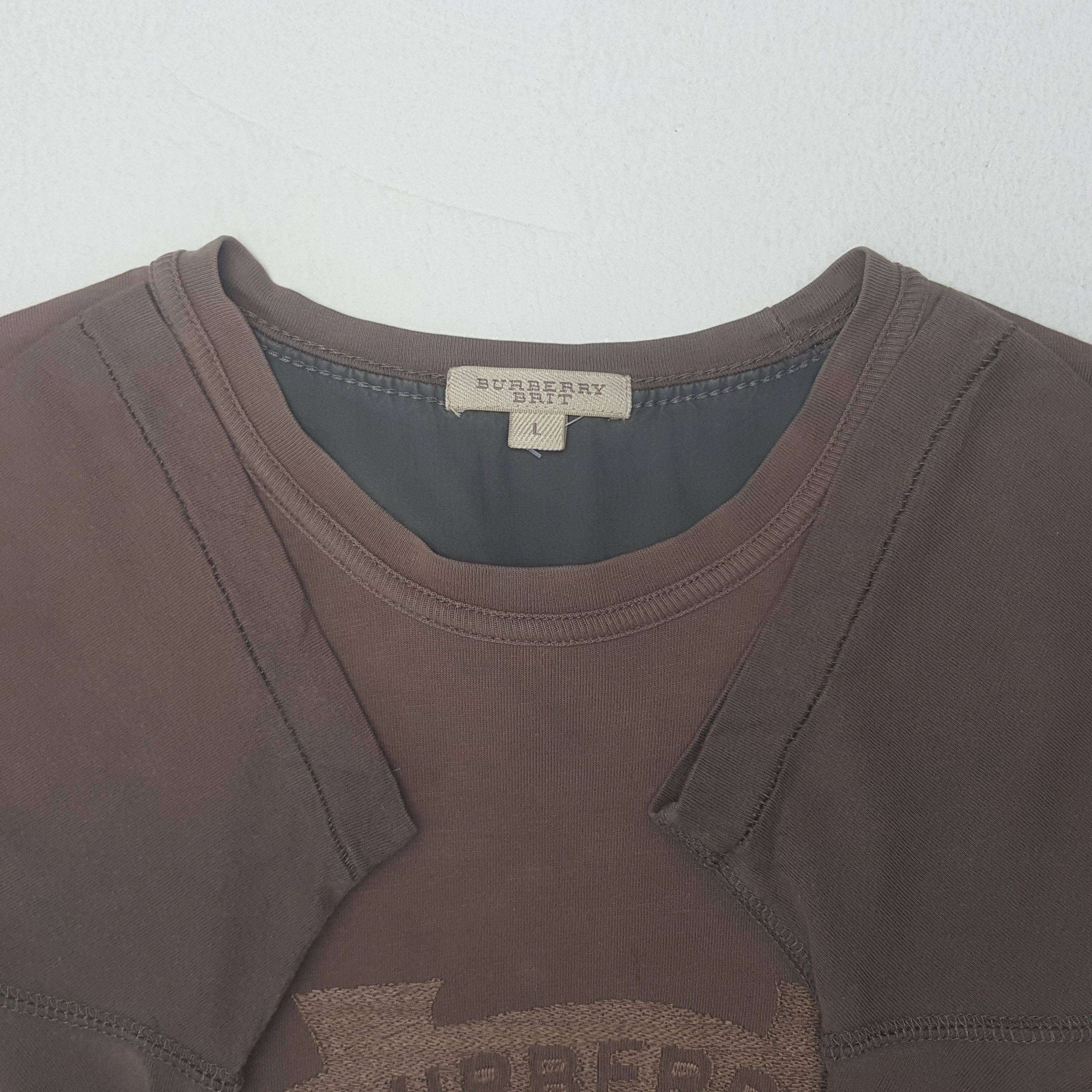 Burberry × Vintage Vintage Burberry Brit Tshirt Size US L / EU 52-54 / 3 - 4 Thumbnail