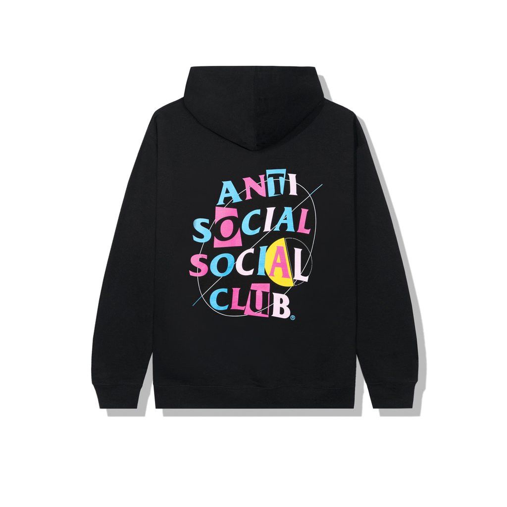 Image of Anti Social Social Club Ds Assc Moody Moodbored Black Hoodie Bape Kith Magoc, Men's (Size XL)