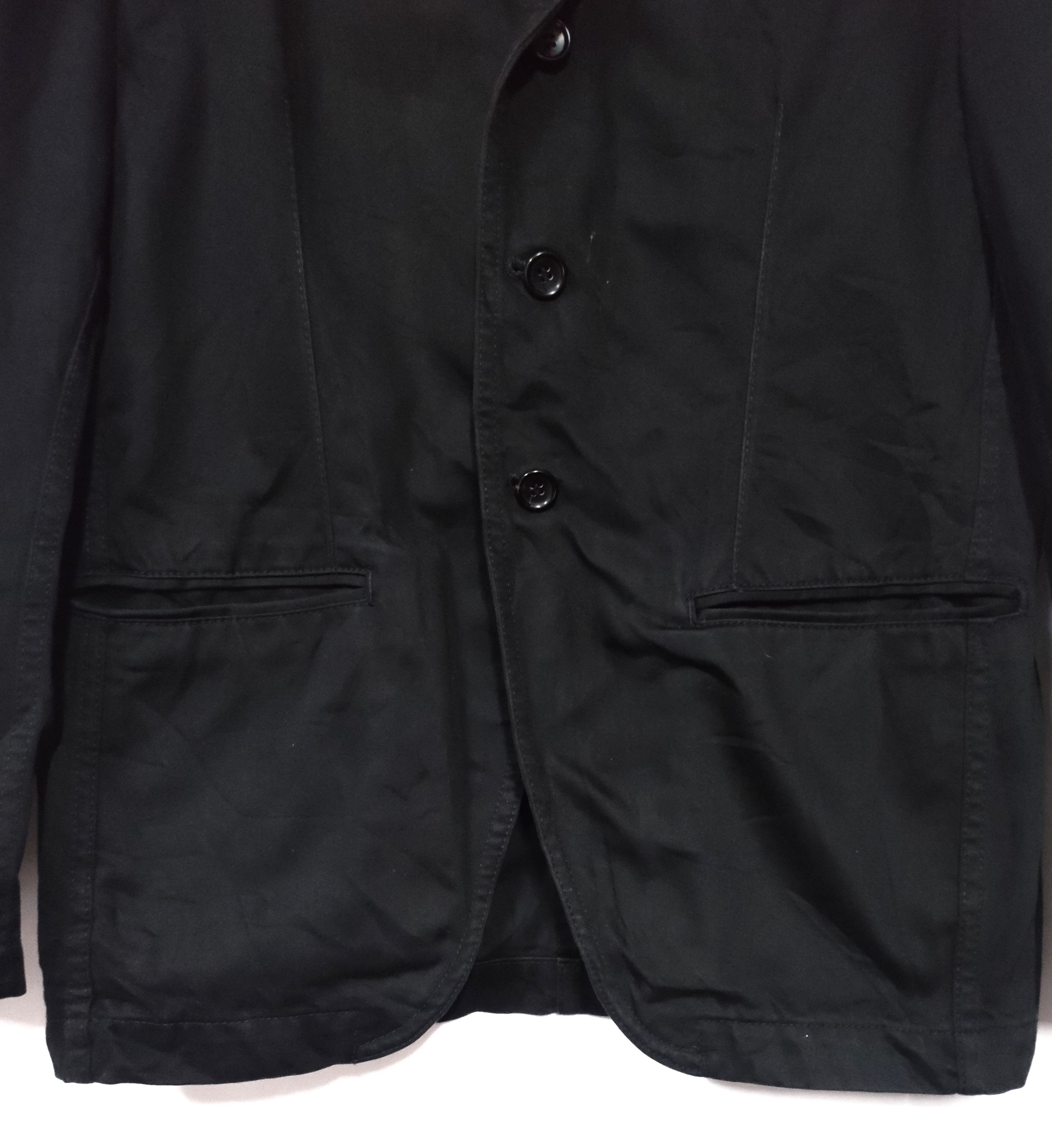 Comme des Garcons Homme CDG Homme Black Button Jacket Size US S / EU 44-46 / 1 - 5 Thumbnail
