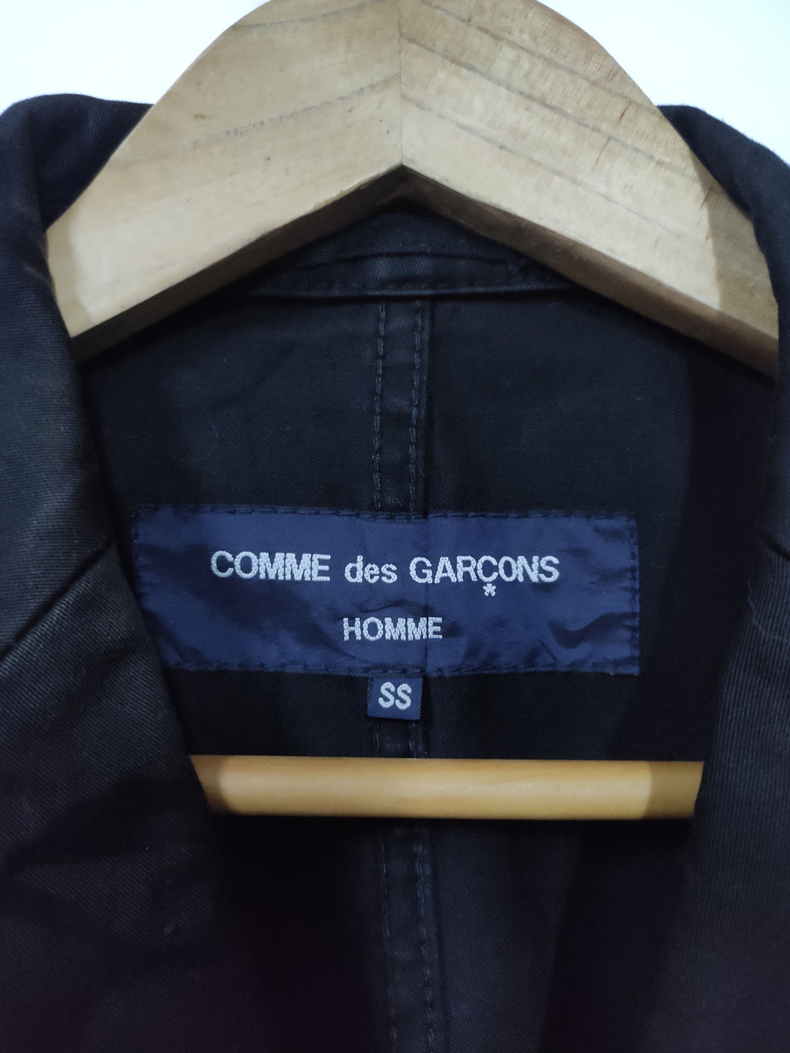Comme des Garcons Homme CDG Homme Black Button Jacket Size US S / EU 44-46 / 1 - 9 Thumbnail
