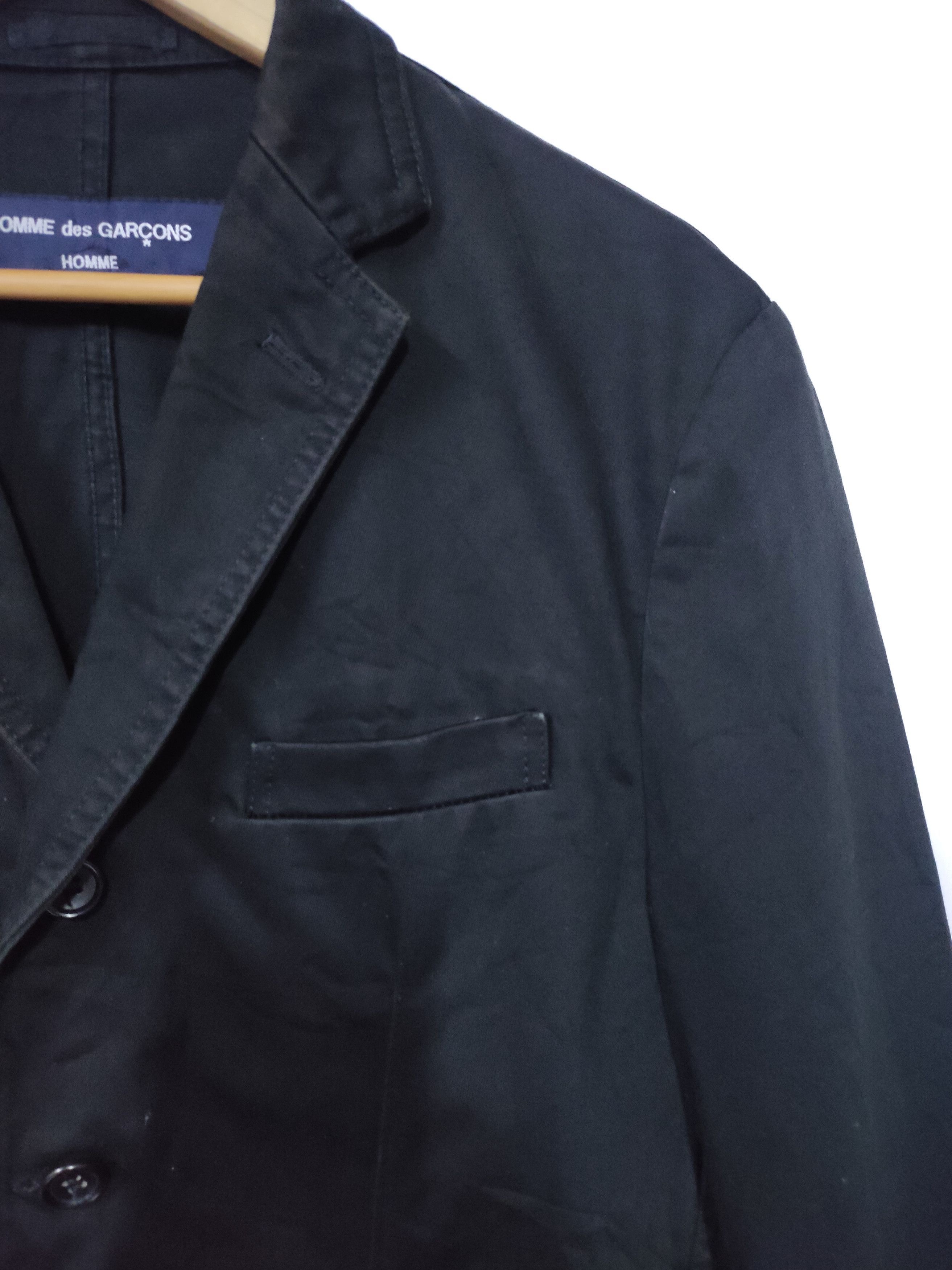 Comme des Garcons Homme CDG Homme Black Button Jacket Size US S / EU 44-46 / 1 - 6 Thumbnail