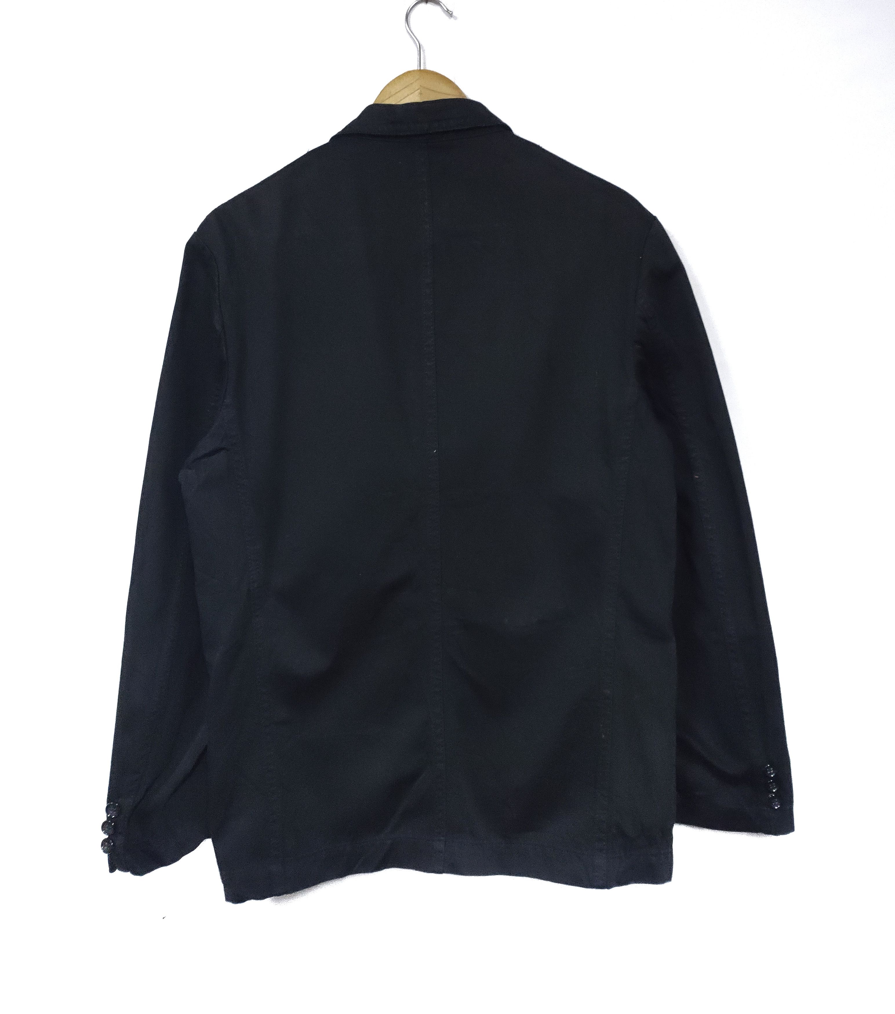 Comme des Garcons Homme CDG Homme Black Button Jacket Size US S / EU 44-46 / 1 - 7 Thumbnail