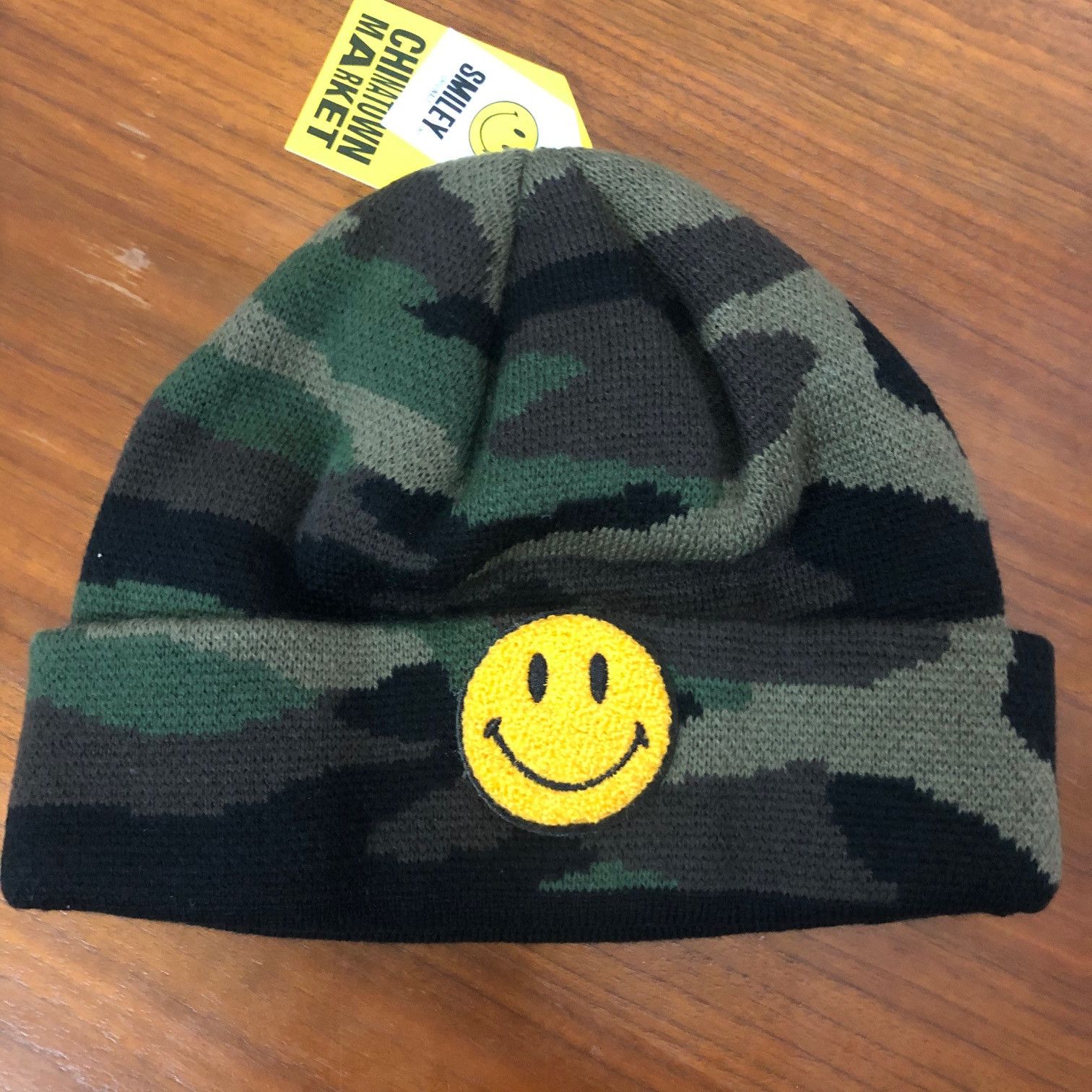 Market CHINATOWN MARKET X SMILEY Camouflage Beanie Size ONE SIZE - 5 Thumbnail